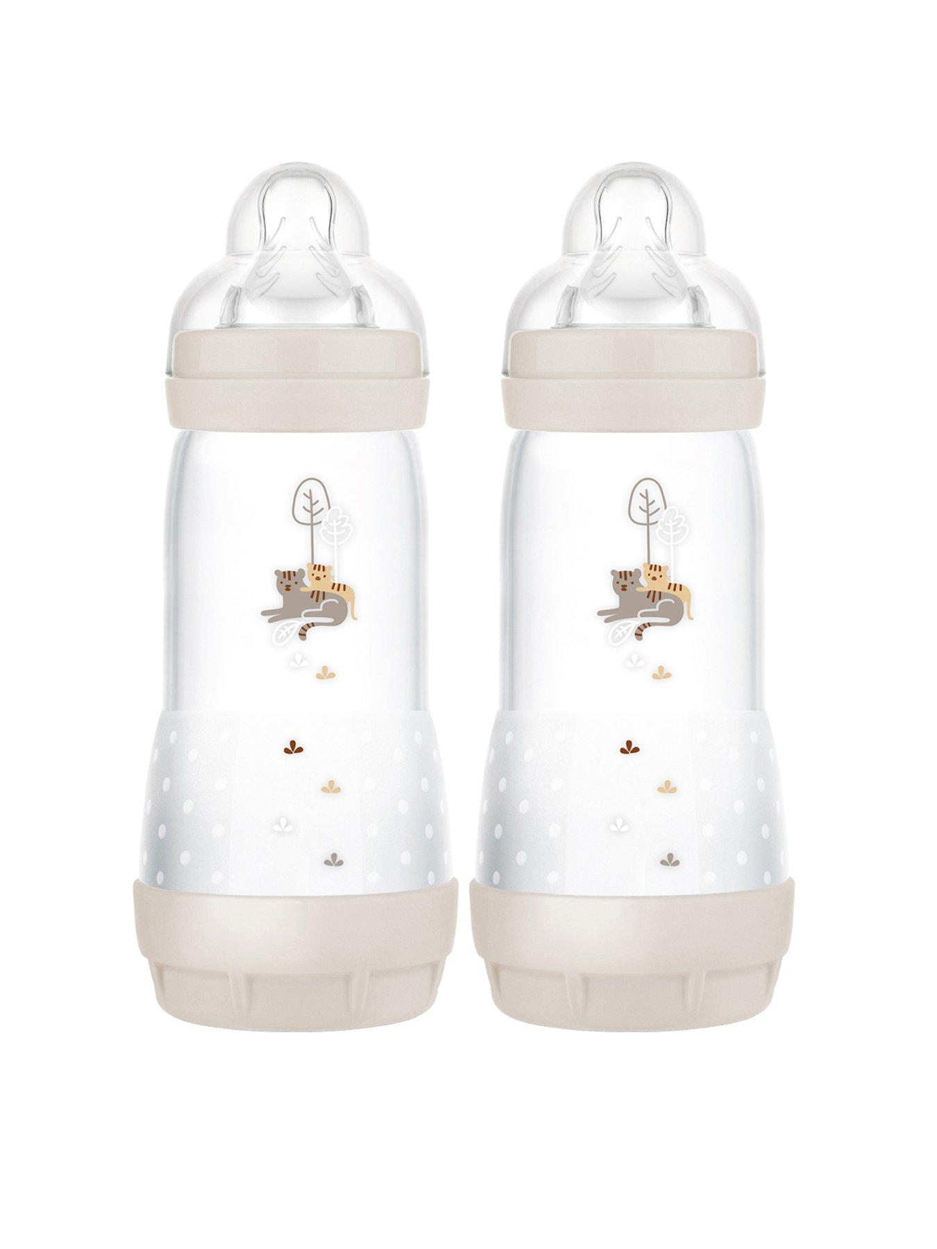 Image of MAM Easy Start Anti-Colic 320ml Feeding Bottles - 2 Pack Unisex - Ivory