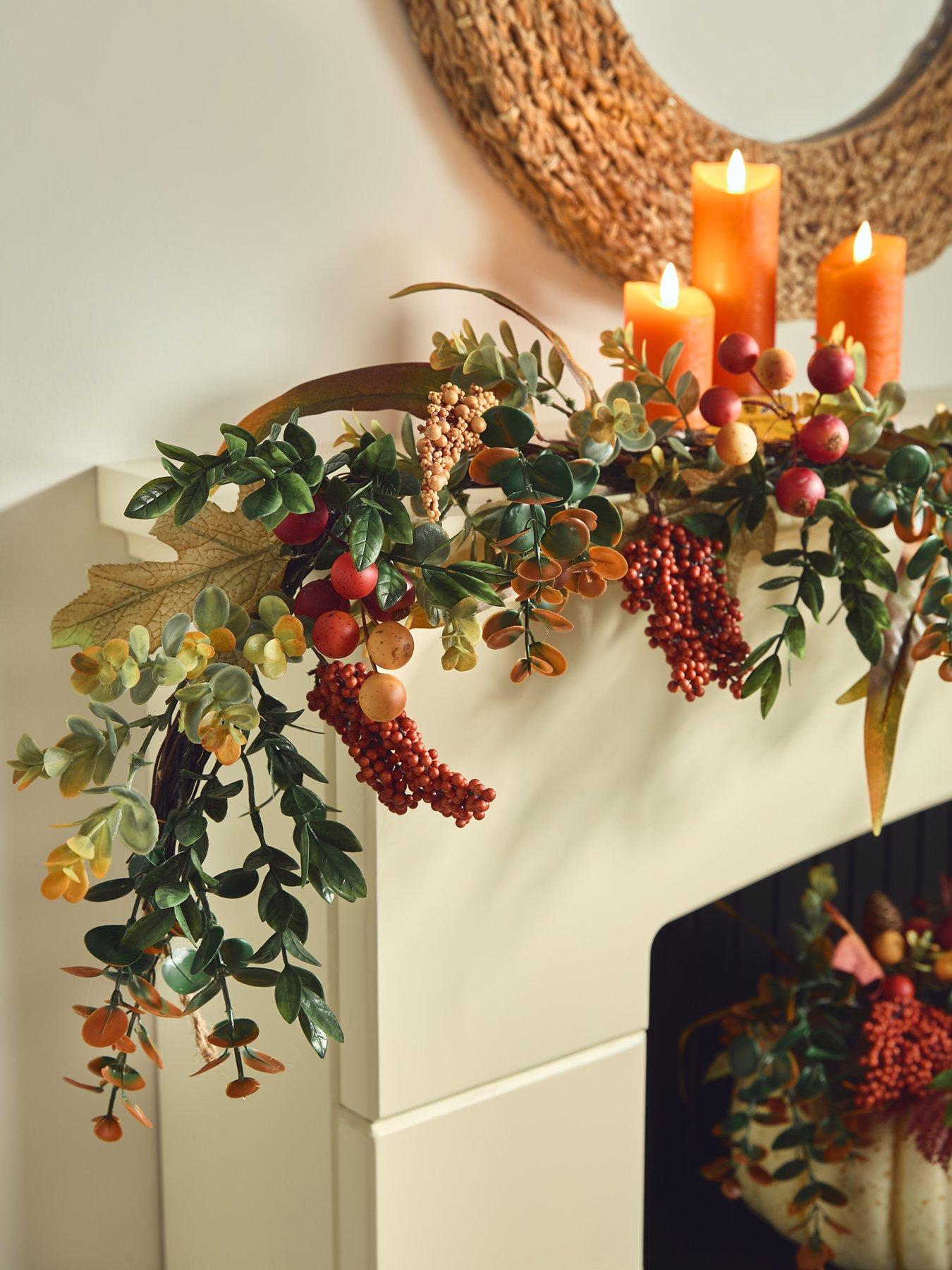 The Very Collection Rose Hip and Berry Garland Autumn Decoration