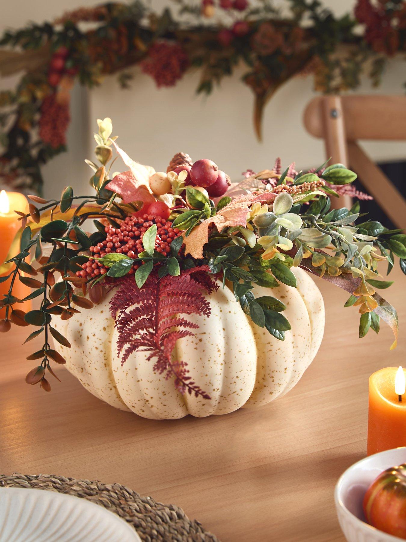 Image of Very Home Rose Hip and Berry Pumpkin Table Centrepiece