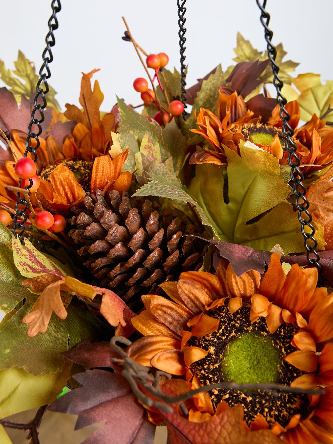 very-home-autumn-sunflower-hanging-basketdetail
