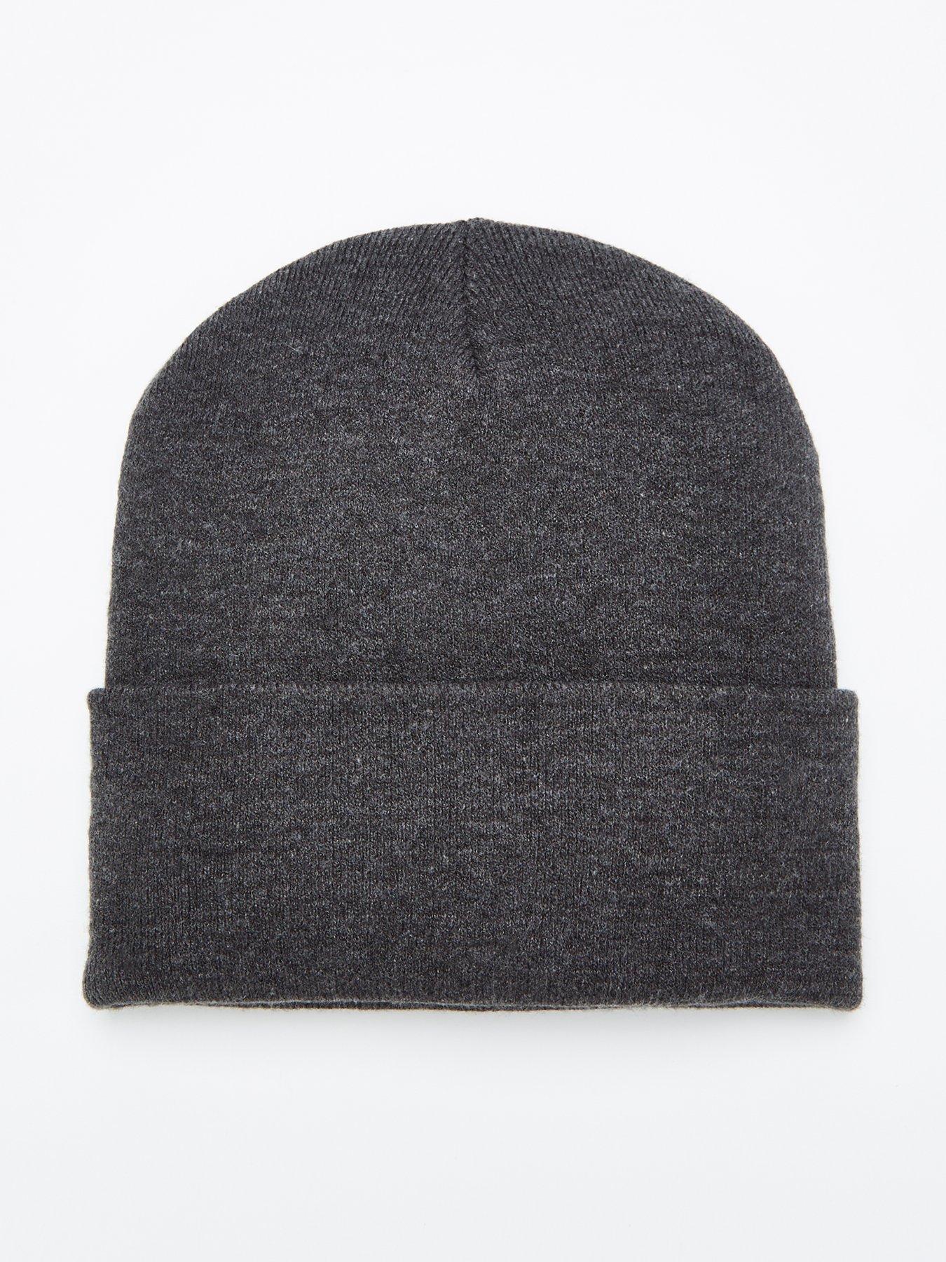 Image 1 of 3 of The Very Collection Knitted Beanie - Charcoal