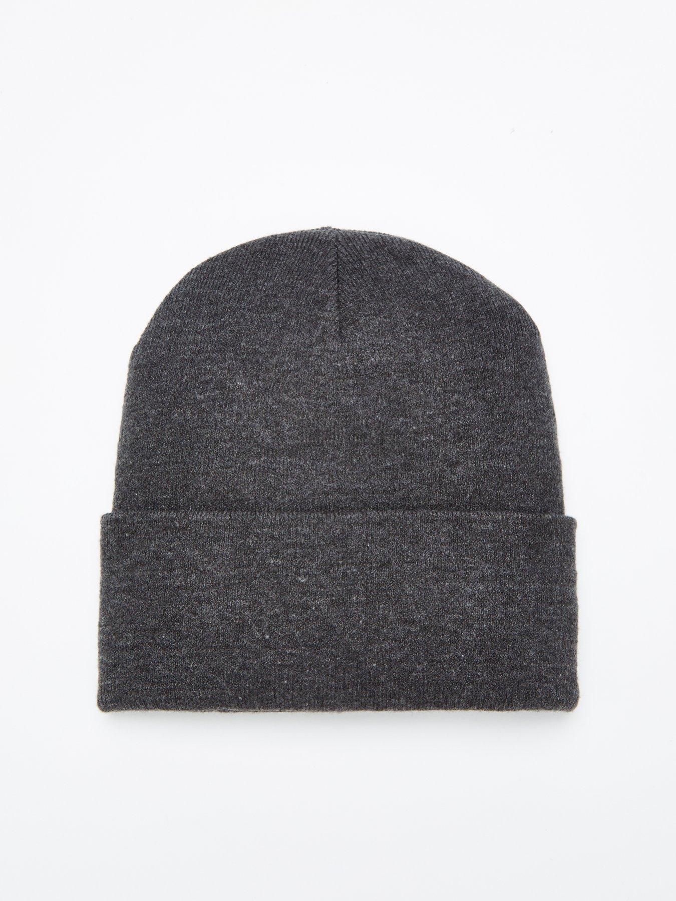 Image 3 of 3 of The Very Collection Knitted Beanie - Charcoal