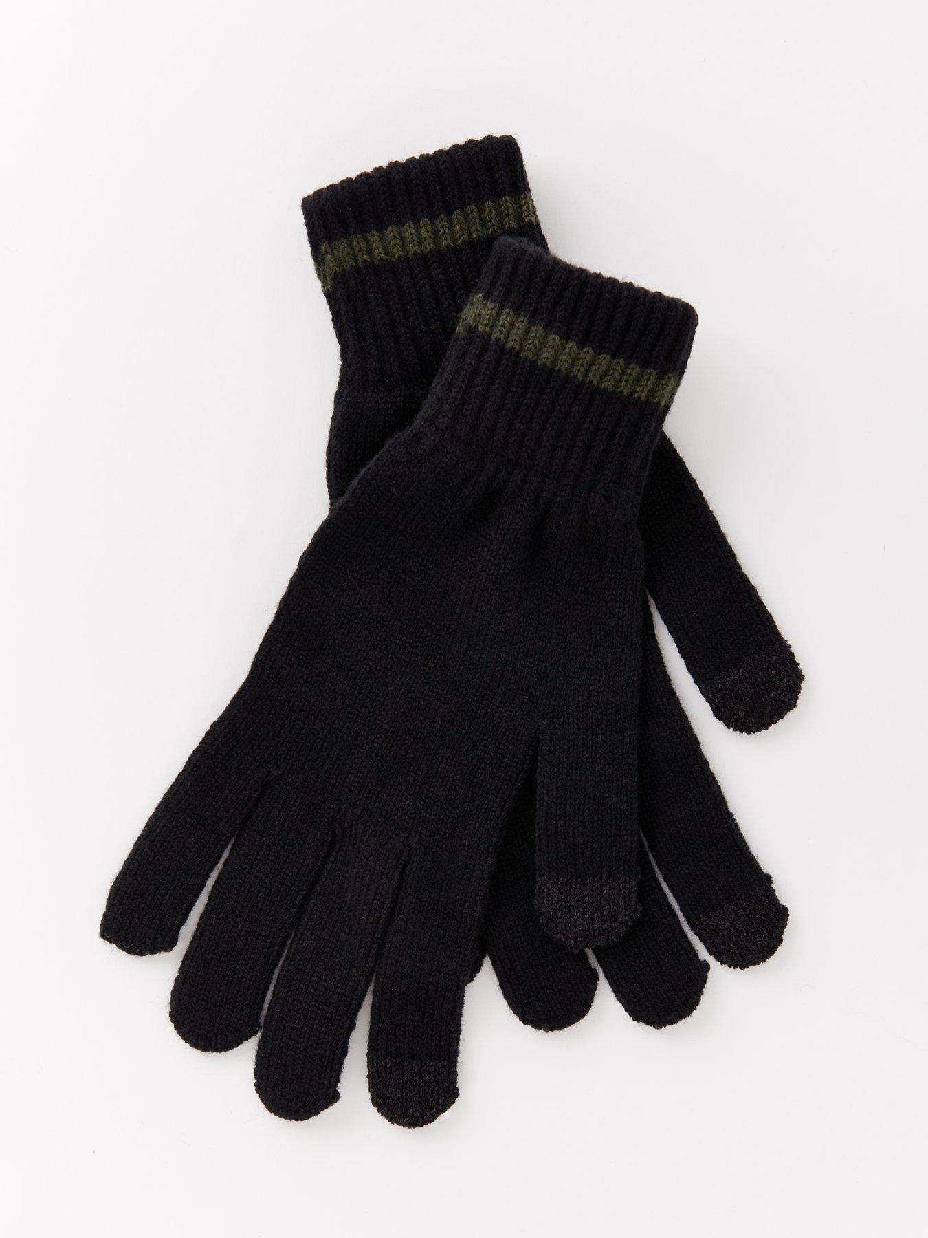 Image 2 of 3 of The Very Collection Knitted Gloves - Black