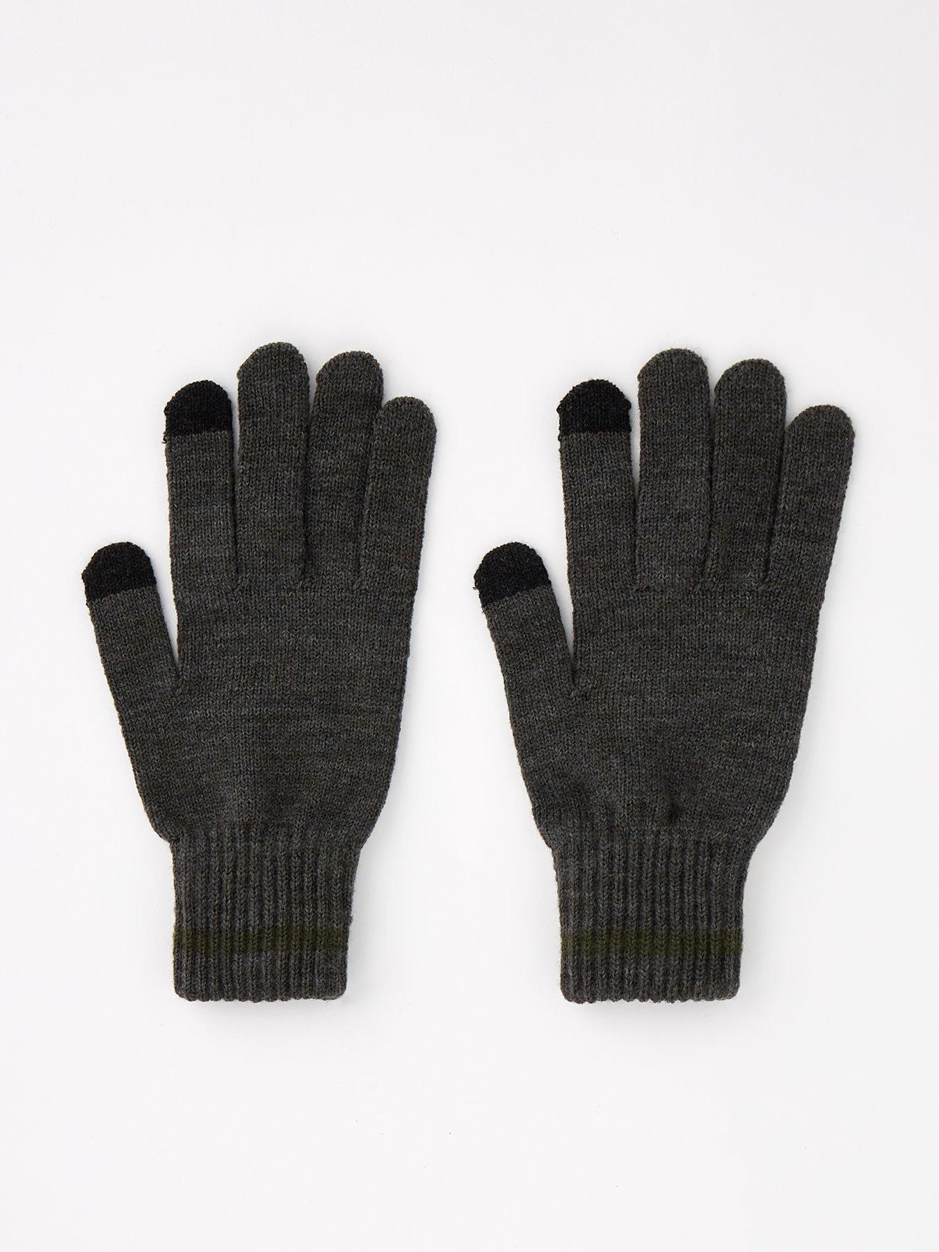 Everyday Knitted Gloves - Charcoal