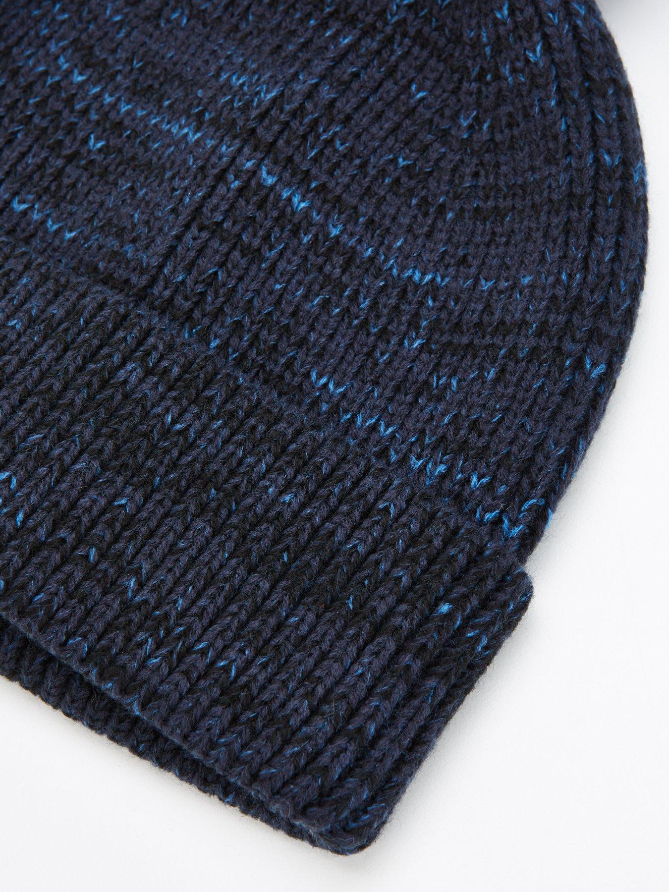 very-man-textured-bobble-hat-navydetail