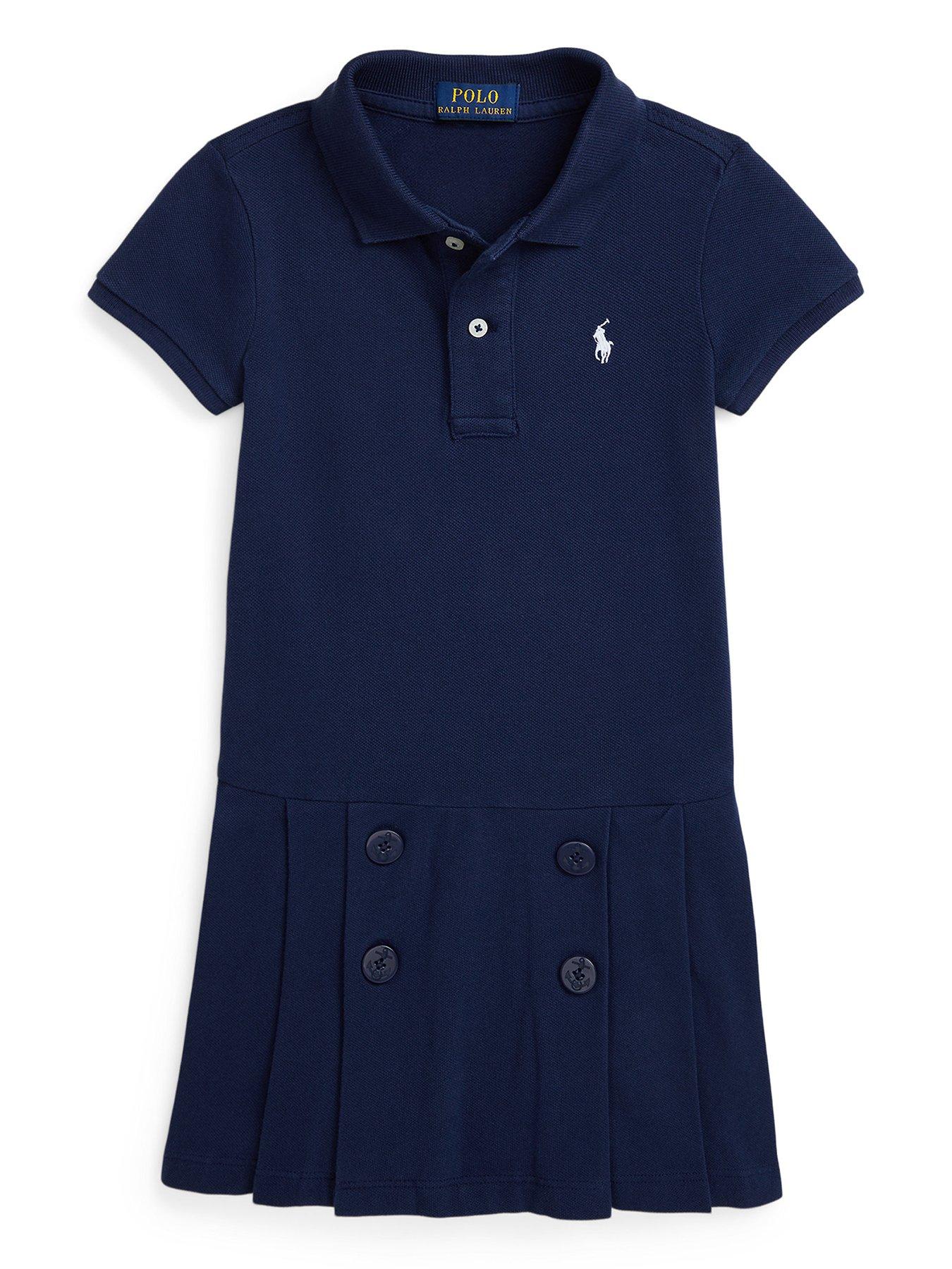 Polo Ralph Lauren Girls Polo Shirt Dress Navy Very Ireland