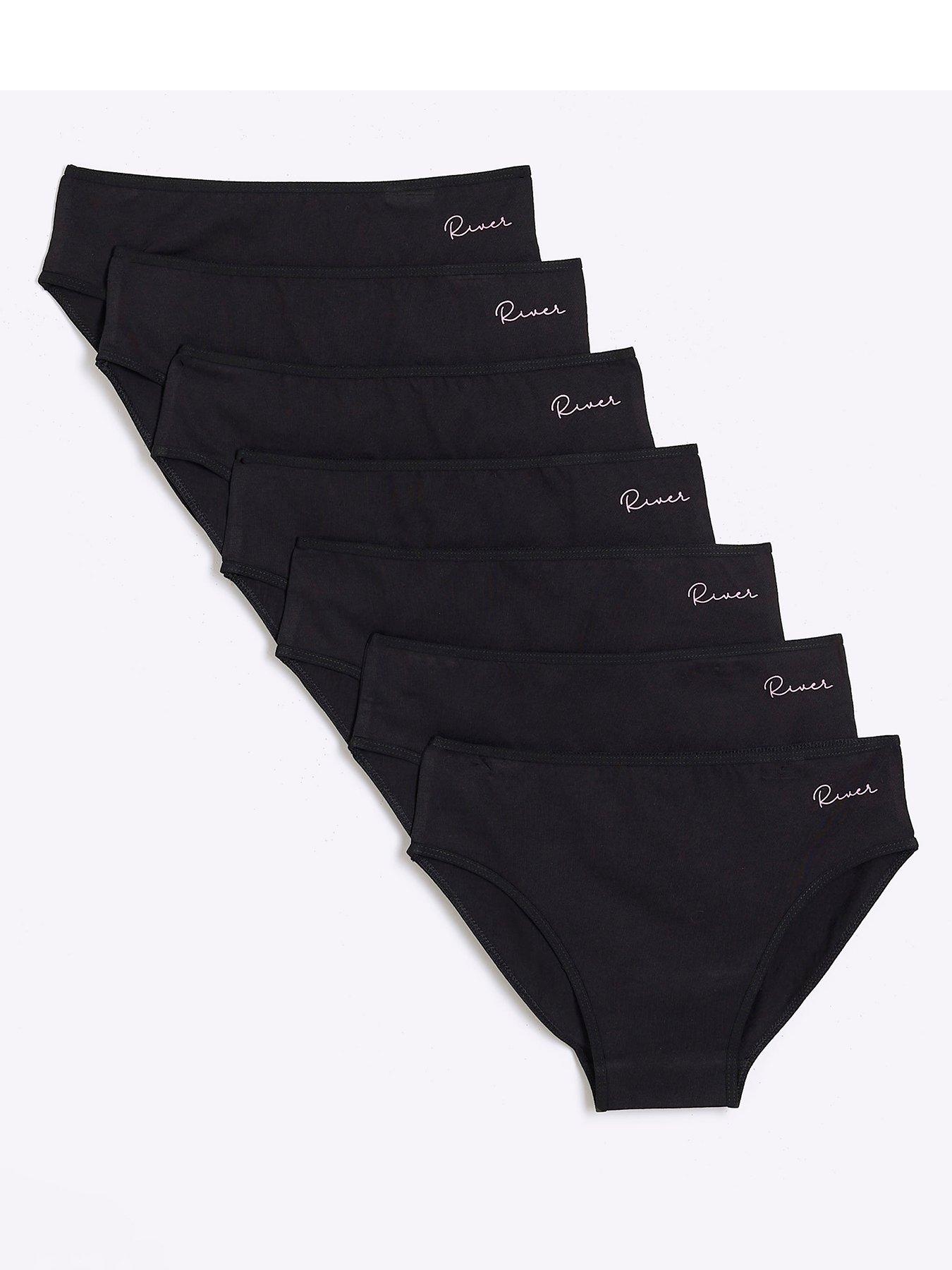 river-island-girls-7-pack-brief-black