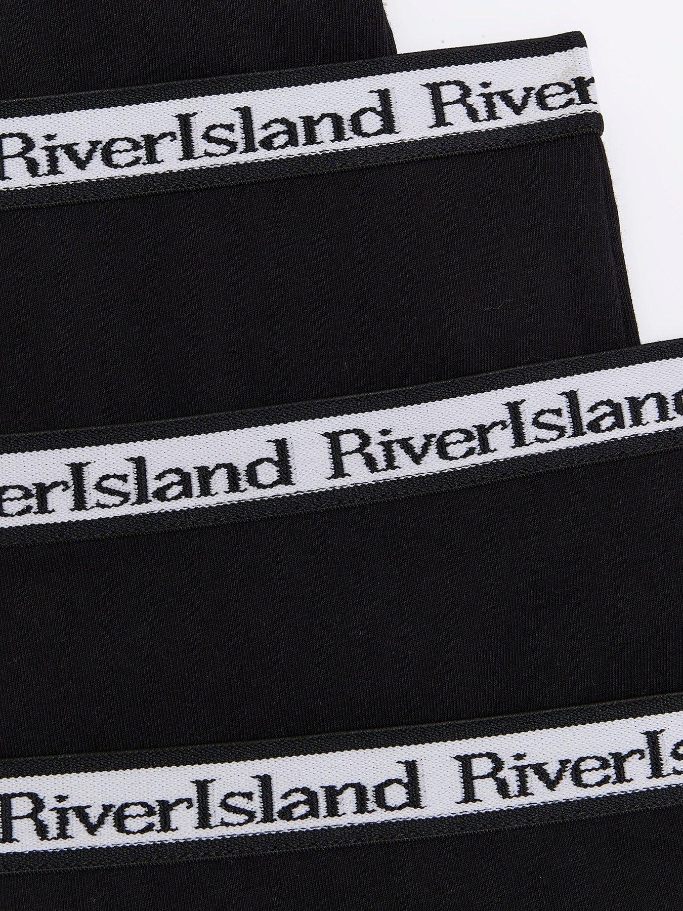 Image 2 of 3 of River Island Older Girl 5 Pack Hipster Briefs - Black
