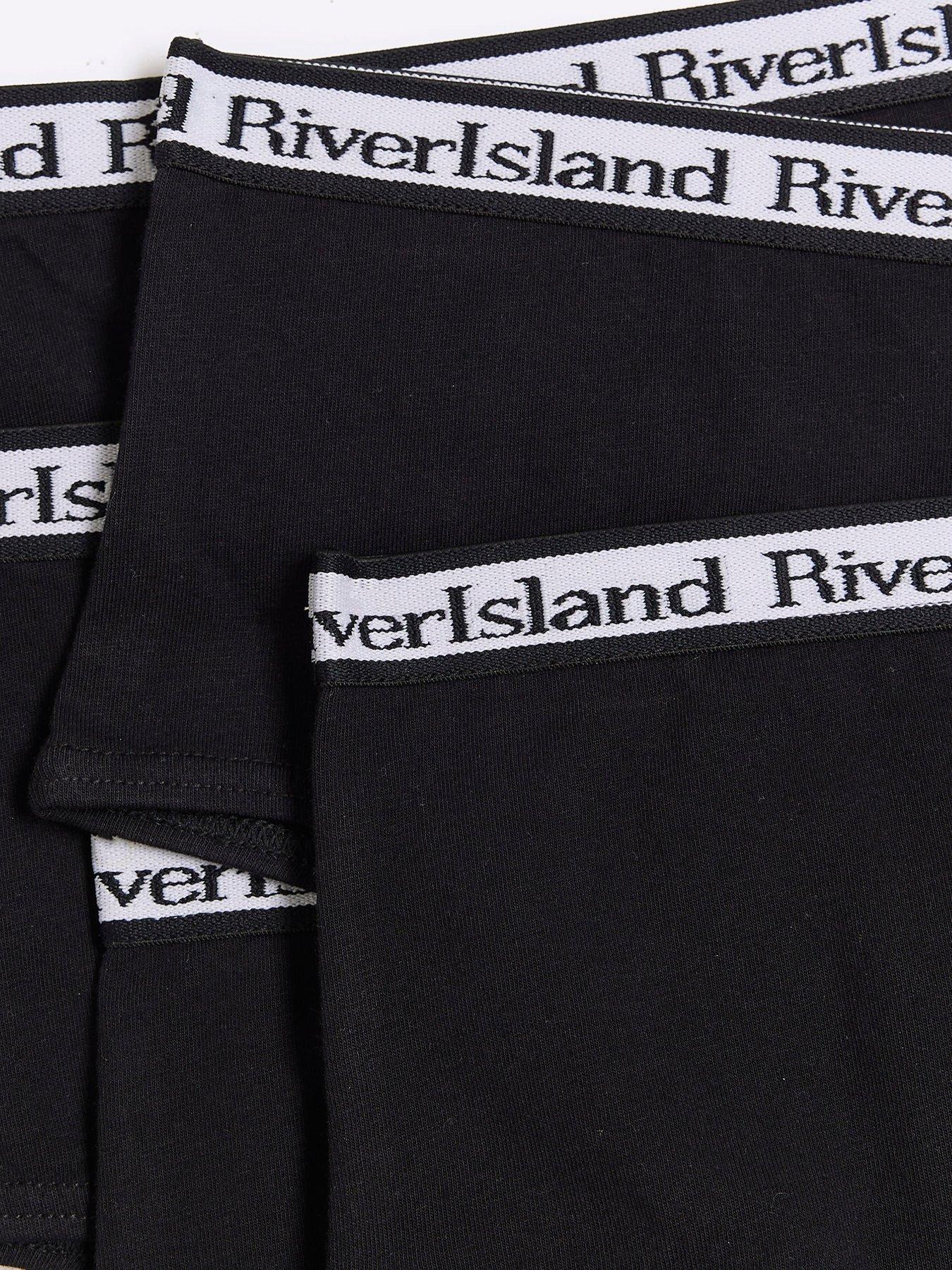 Image 3 of 3 of River Island Older Girl 5 Pack Hipster Briefs - Black
