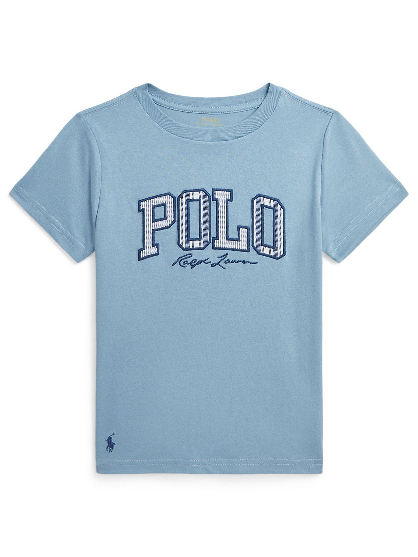 Image 1 of 2 of Polo Ralph Lauren Boys Short Sleeve Polo T-shirt - Cassidy Blue