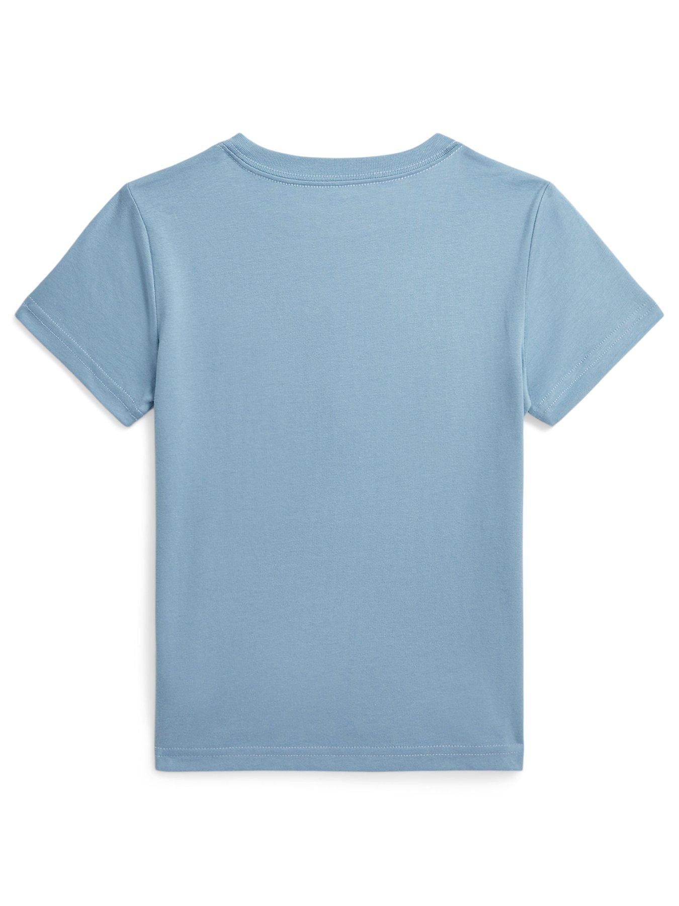 Image 2 of 2 of Polo Ralph Lauren Boys Short Sleeve Polo T-shirt - Cassidy Blue