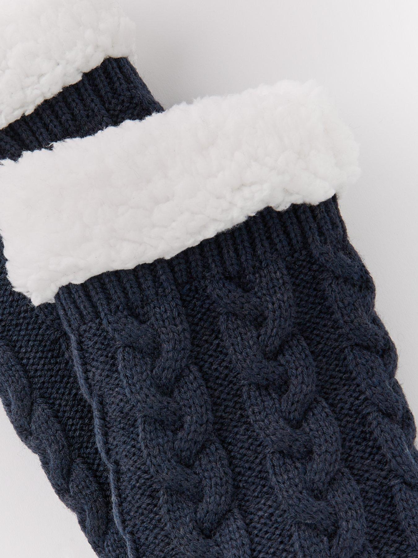 very-man-borg-lined-cable-knit-slipper-sock-navyback