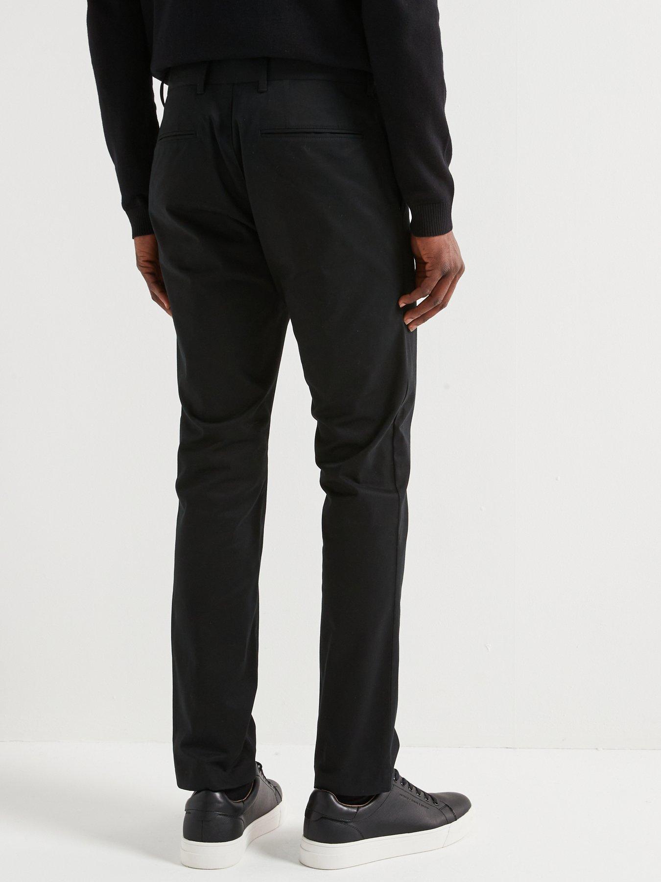 very-man-soft-touch-smart-chino-trouser-blackstillFront