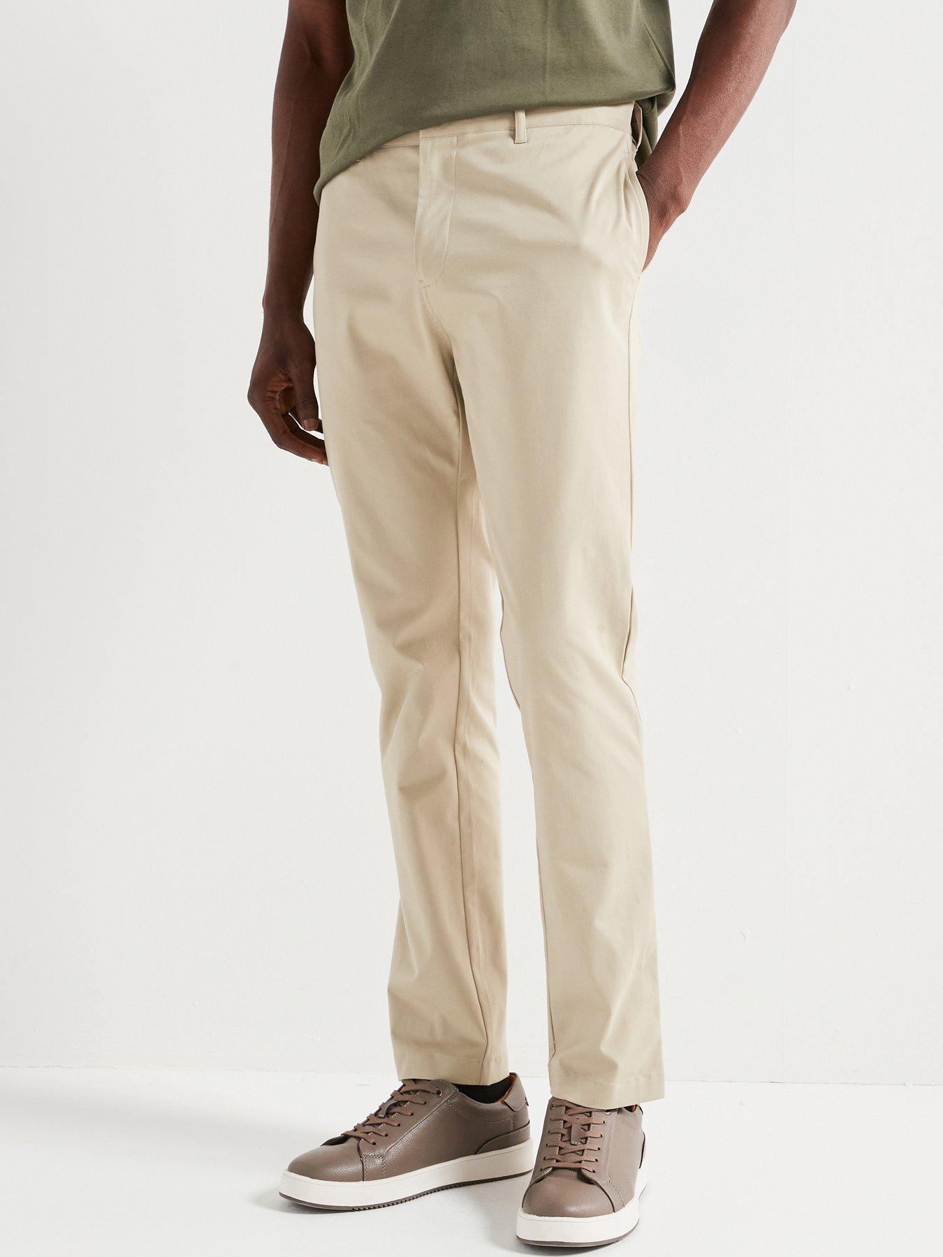 undefined Soft Touch Smart Chino Trouser - Stone