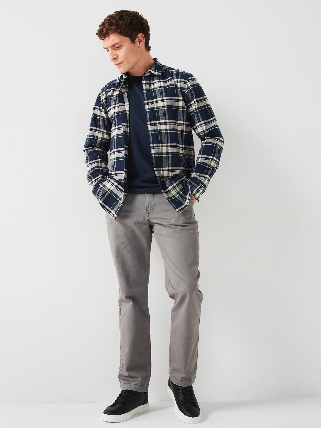 very-man-brushed-check-shirt-navyback