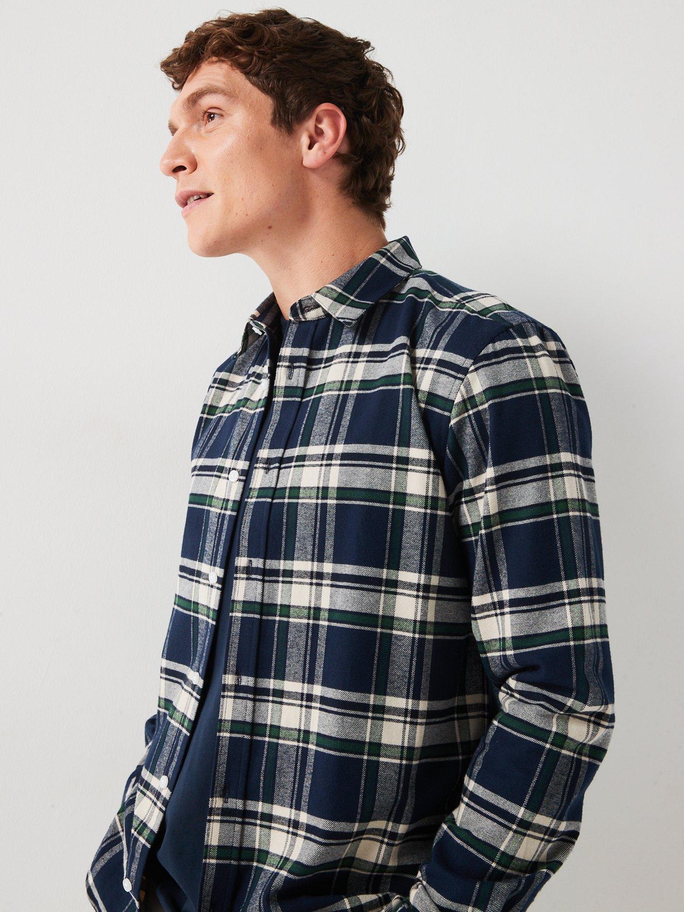 very-man-brushed-check-shirt-navydetail