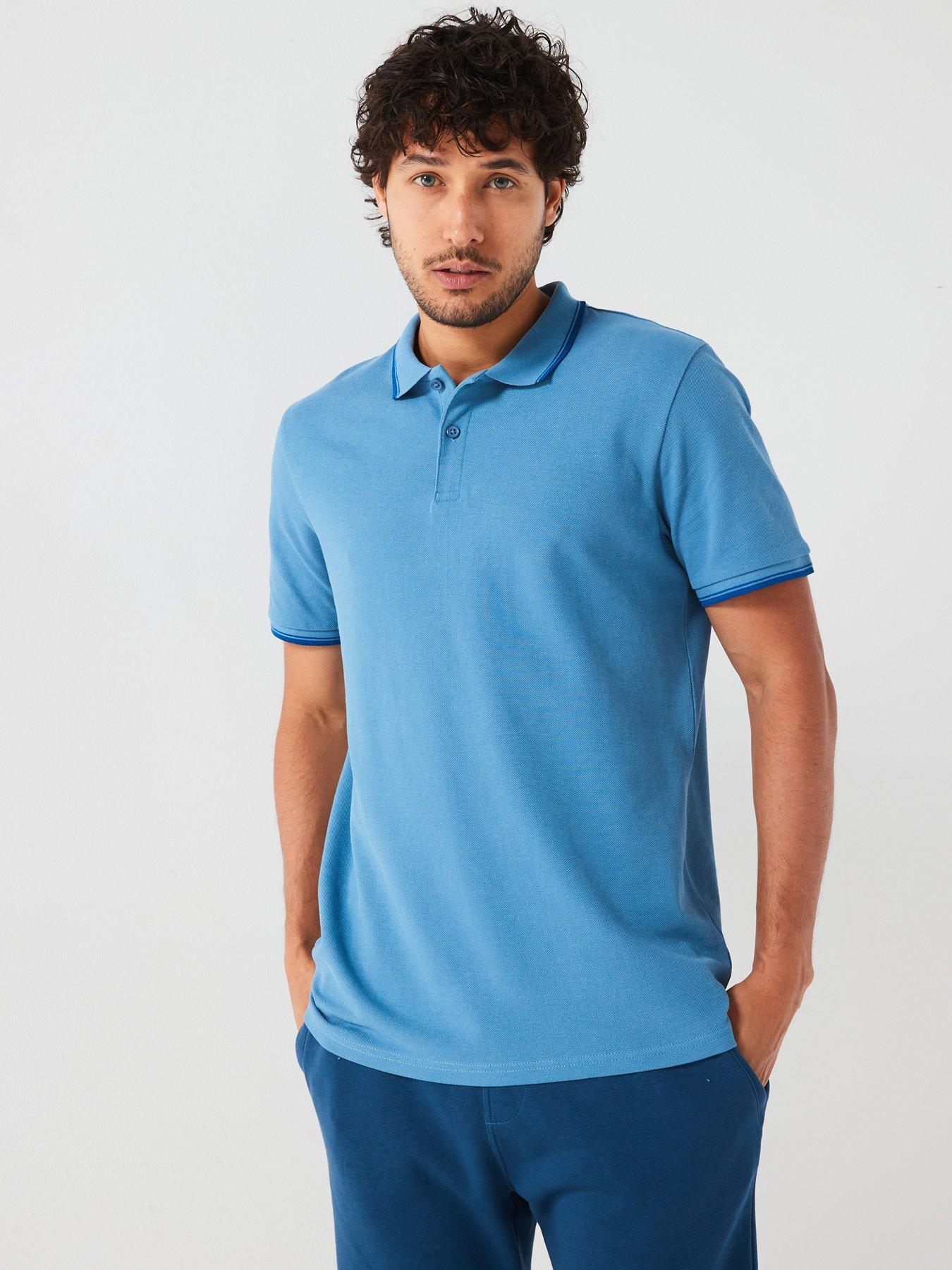 everyday-tipped-pique-polo--nbspmid-blue