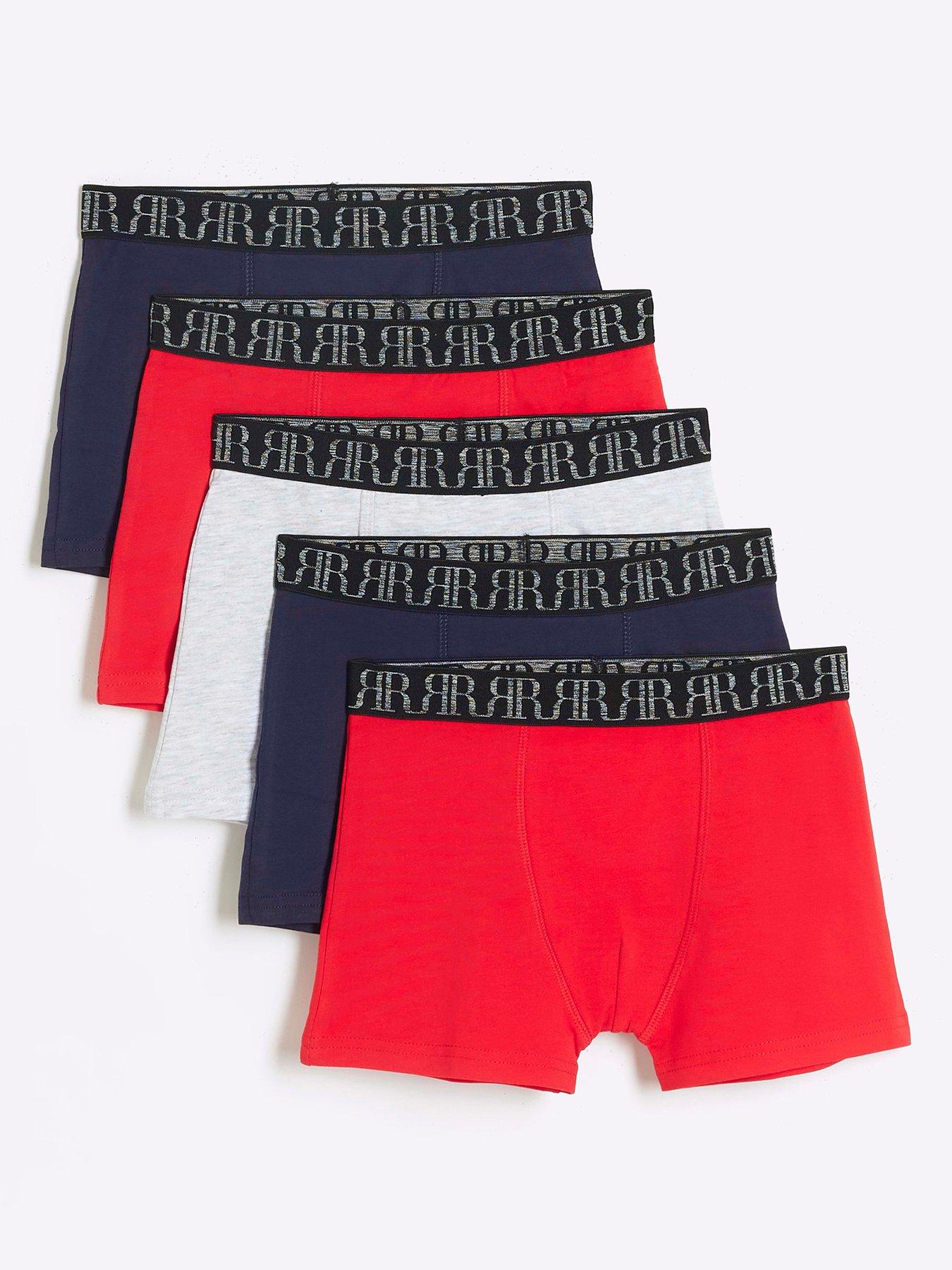undefined Boys 5 Pack Boxer - Navy