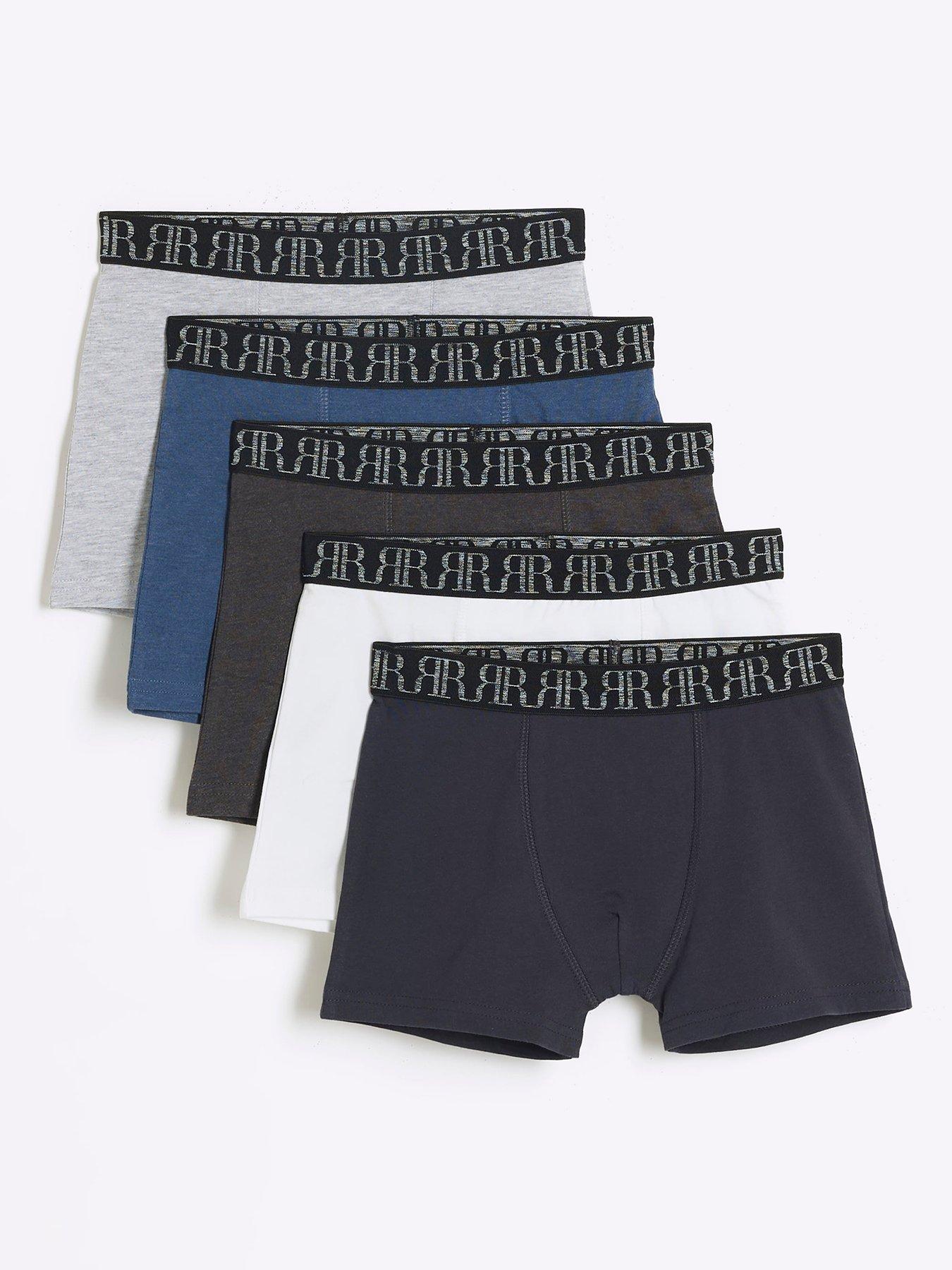 river-island-boys-5-pack-boxer-navy