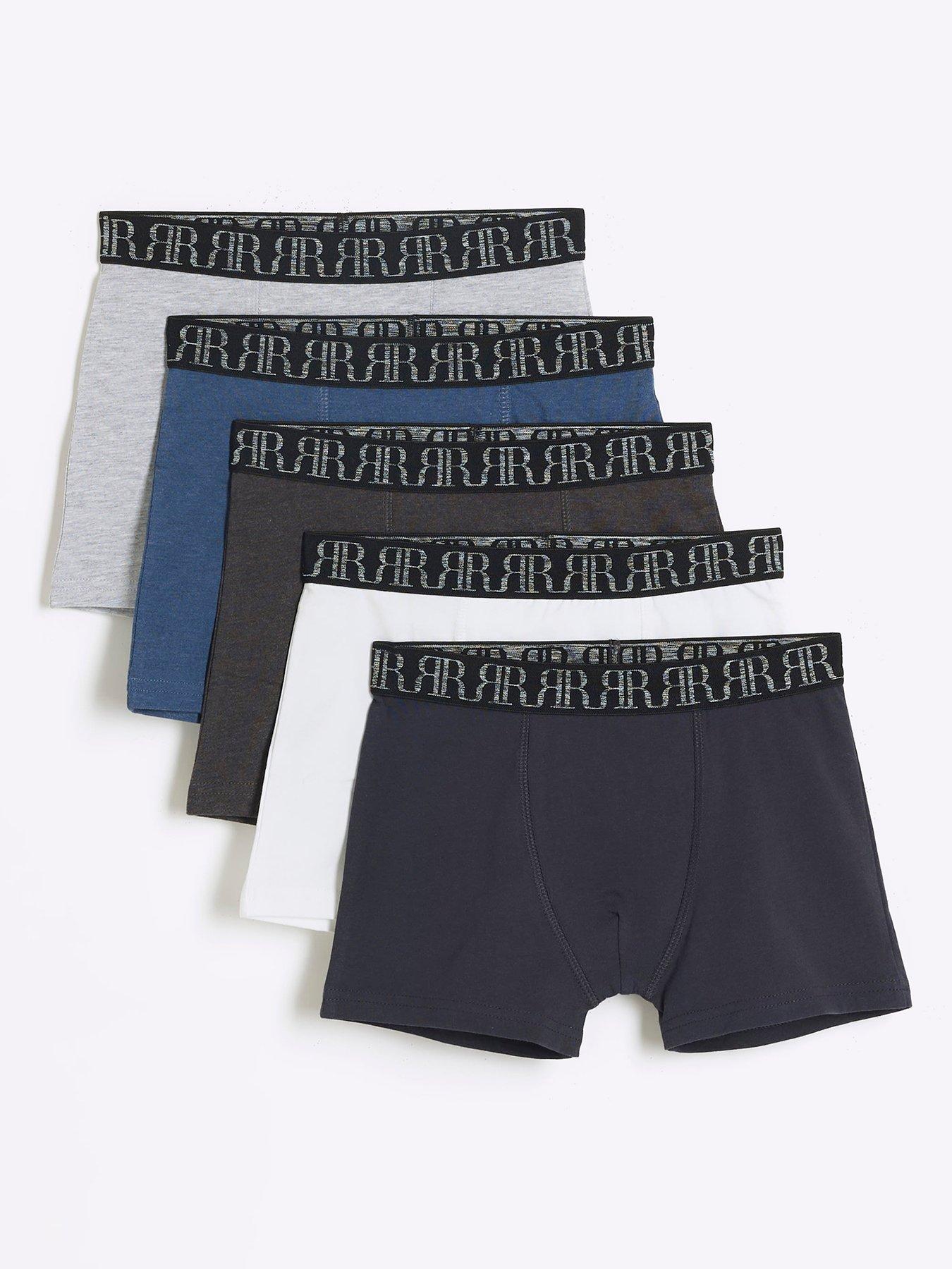 undefined Boys 5 Pack Boxer - Navy