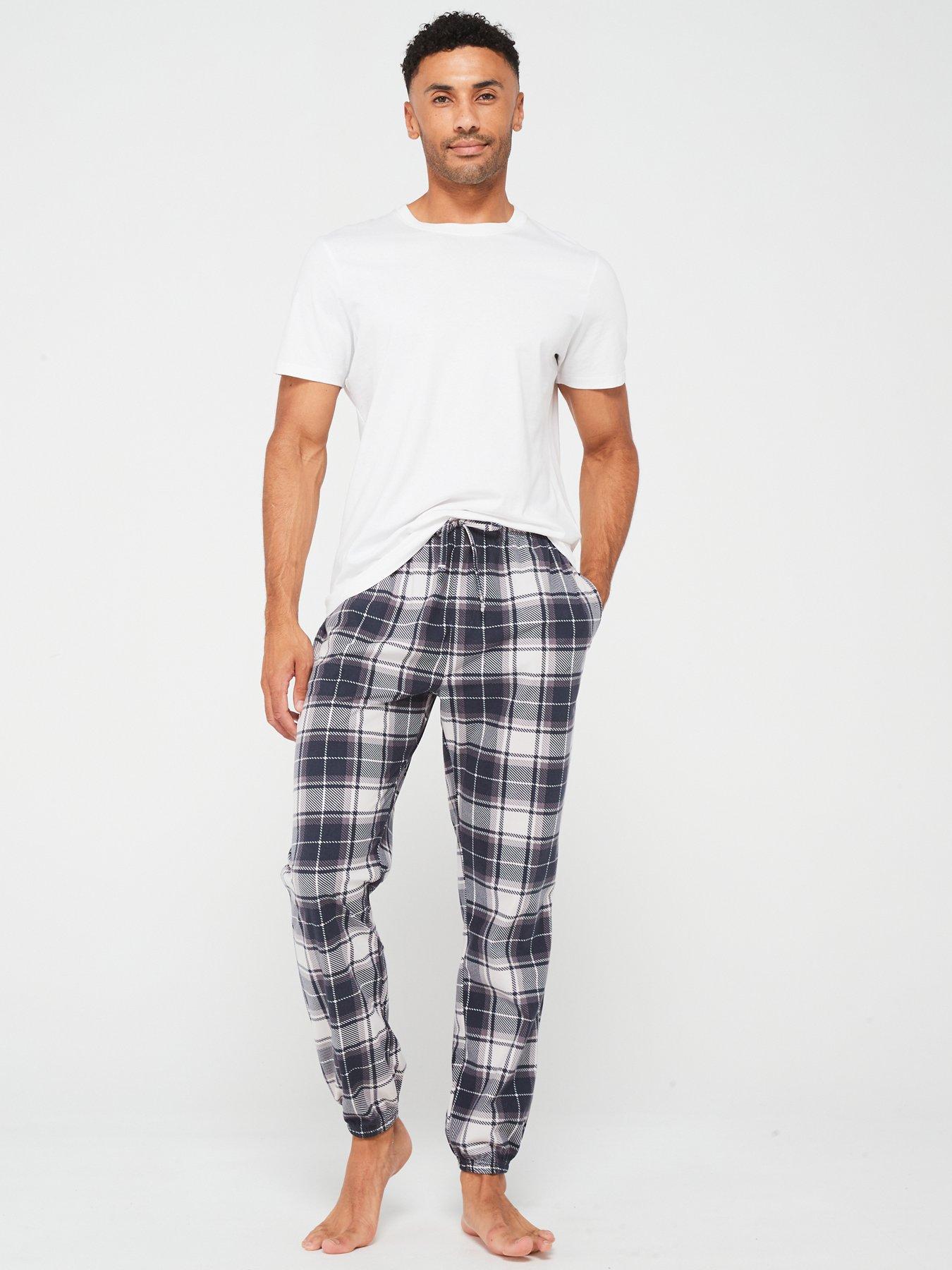 very-man-2-pack-soft-touch-check-loungewear-bottoms-navygreyoutfit