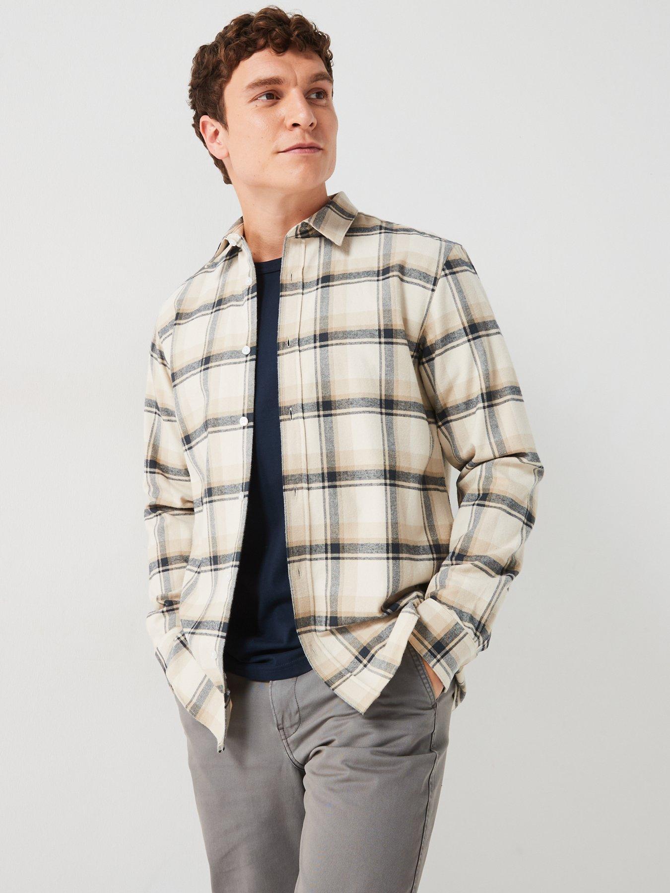 very-man-brushed-check-shirt-ecru