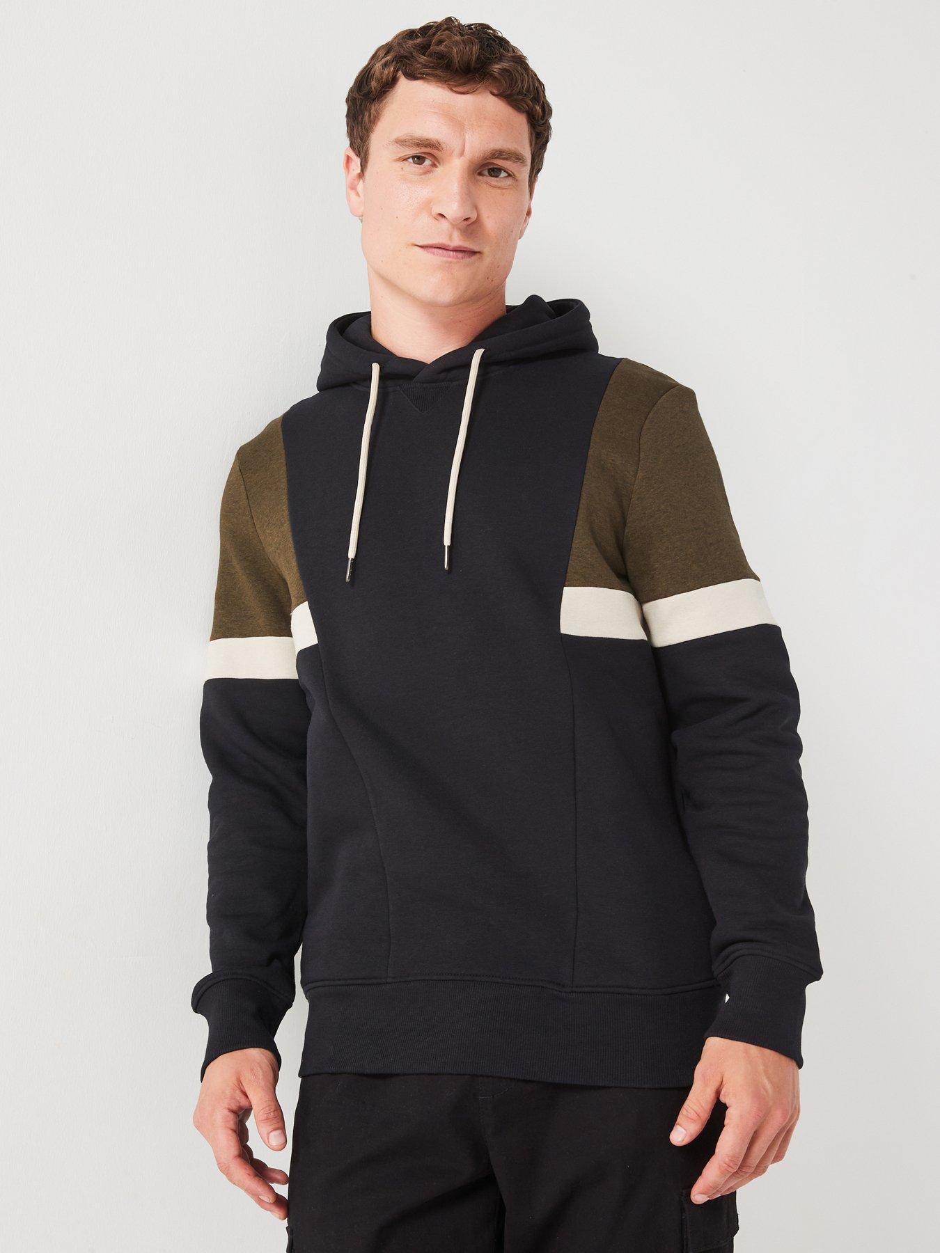 very-man-cut-and-sew-overhead-hoodie-blackkhaki