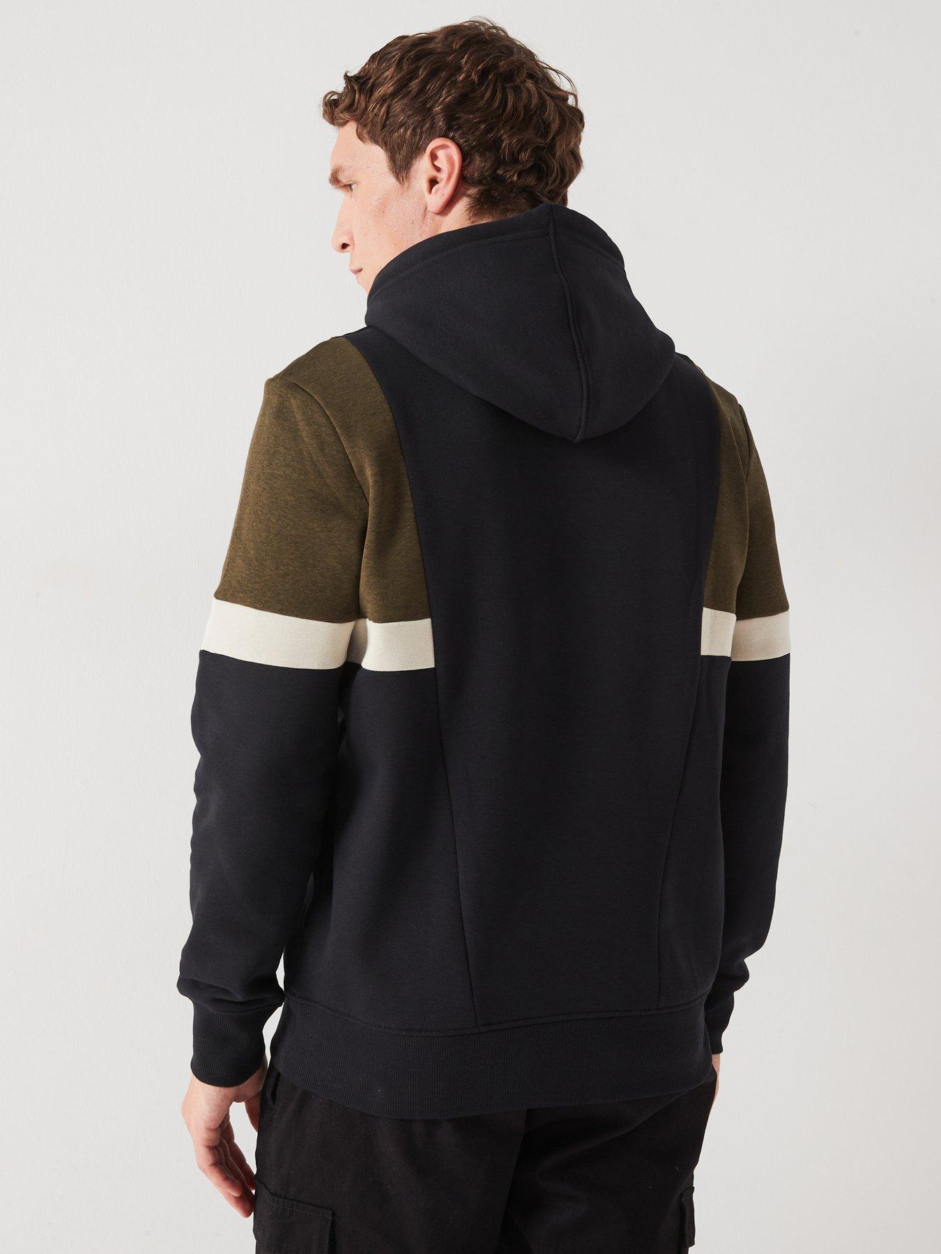 very-man-cut-and-sew-overhead-hoodie-blackkhakistillFront