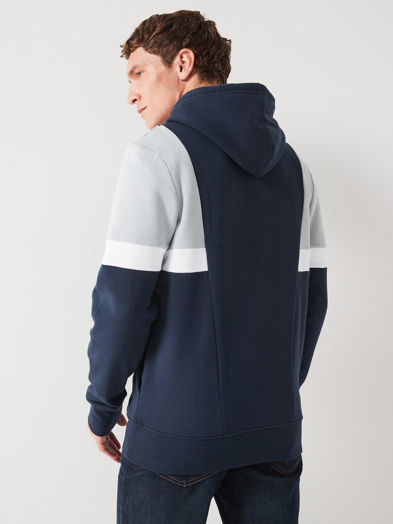 very-man-cut-and-sew-overhead-hoody-navywhitestillFront