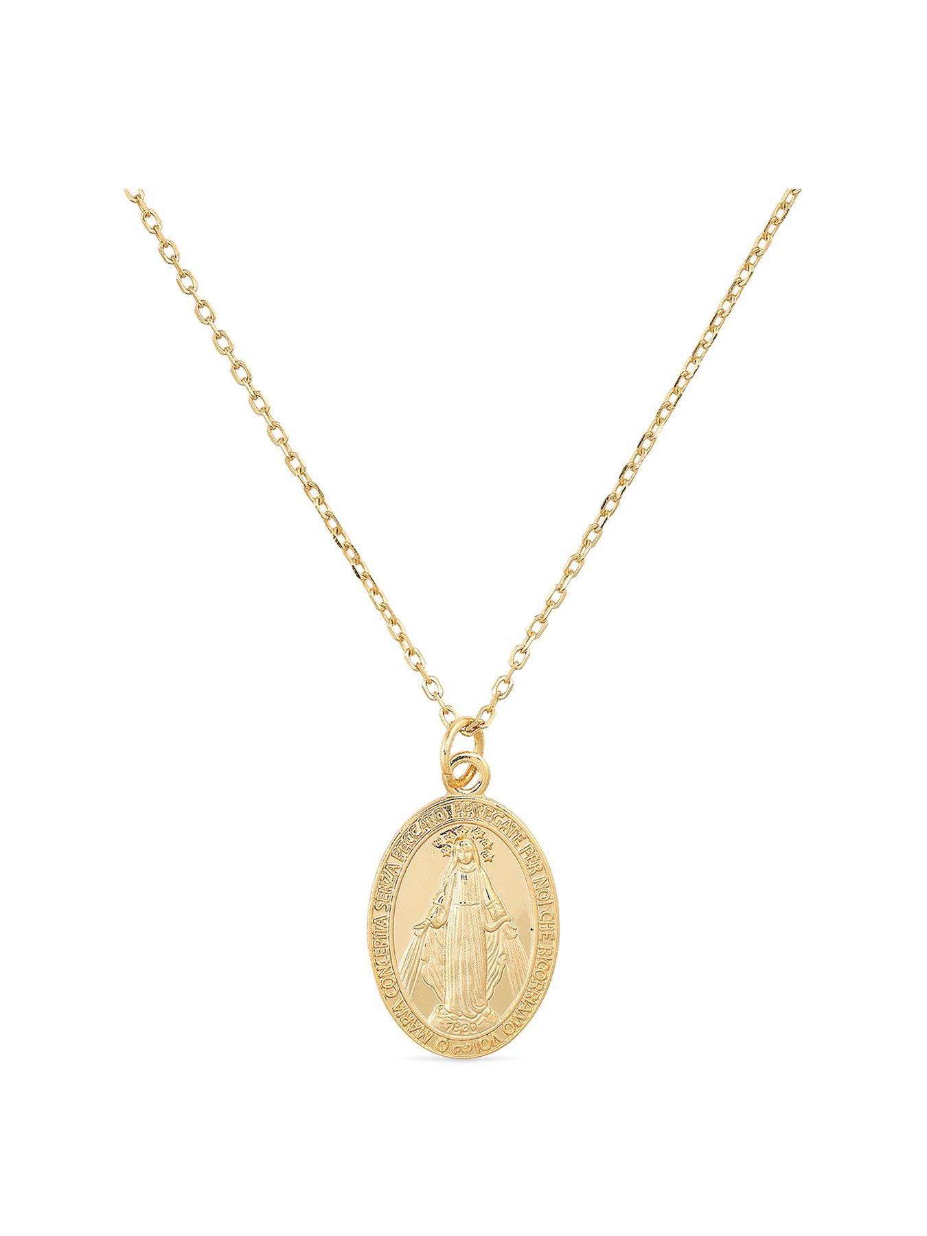 elk-bloom-dainty-14k-gold-plated-virgin-mary-miraculous-medal-choker-necklace