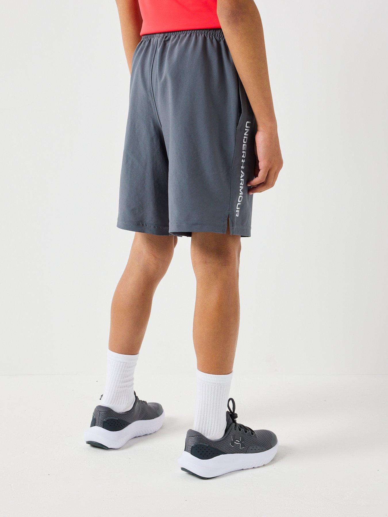 under-armour-boys-training-woven-wordmark-shorts--nbspgreystillFront