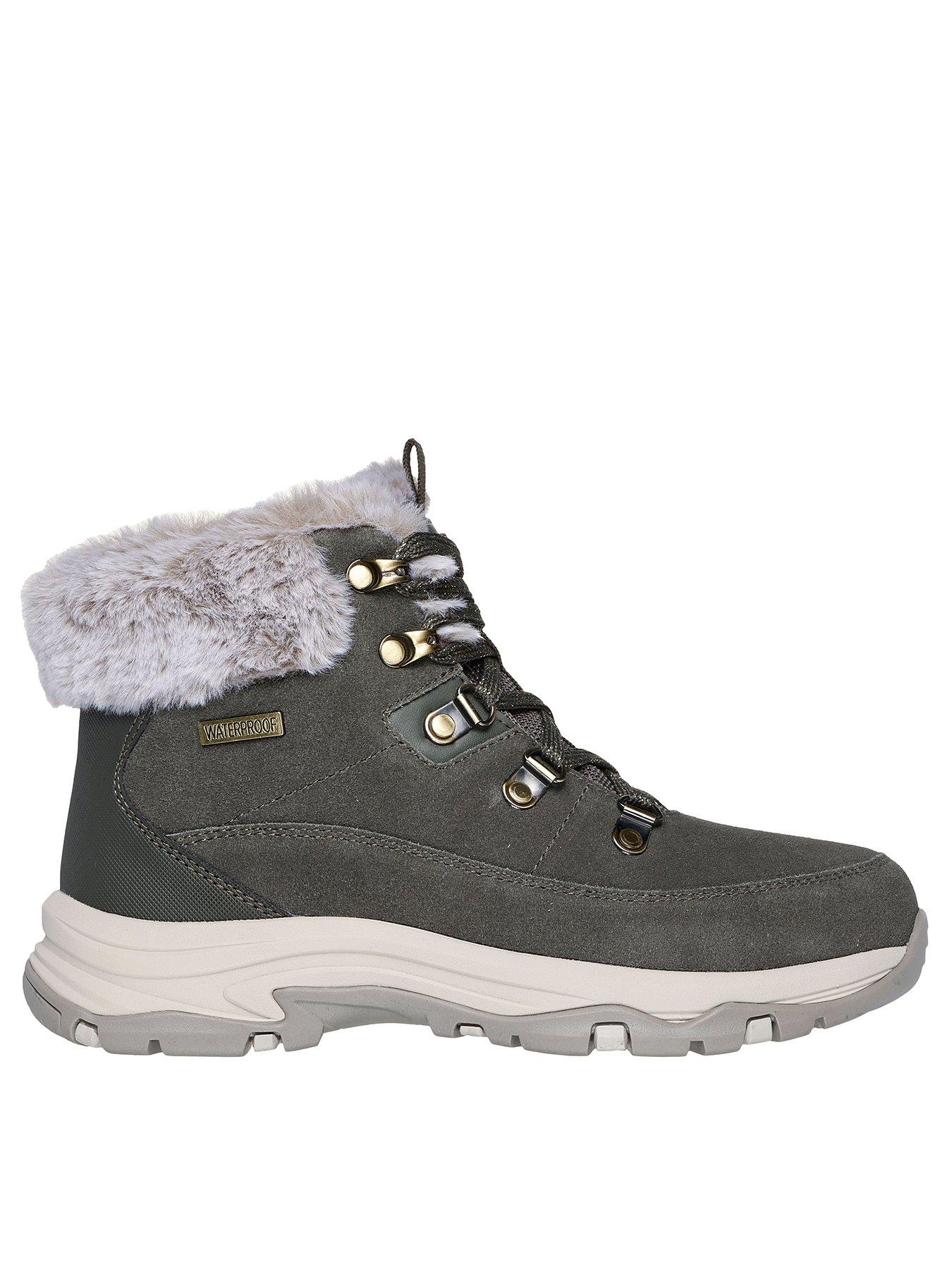 skechers-outdoor-sparkly-lace-up-boot-olive-green