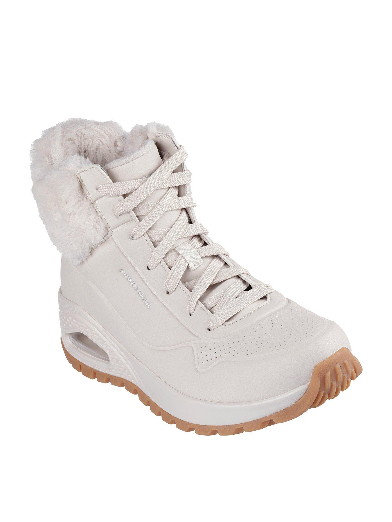 skechers-faux-fur-collar-lace-up-sneaker-boot-off-whitestillFront