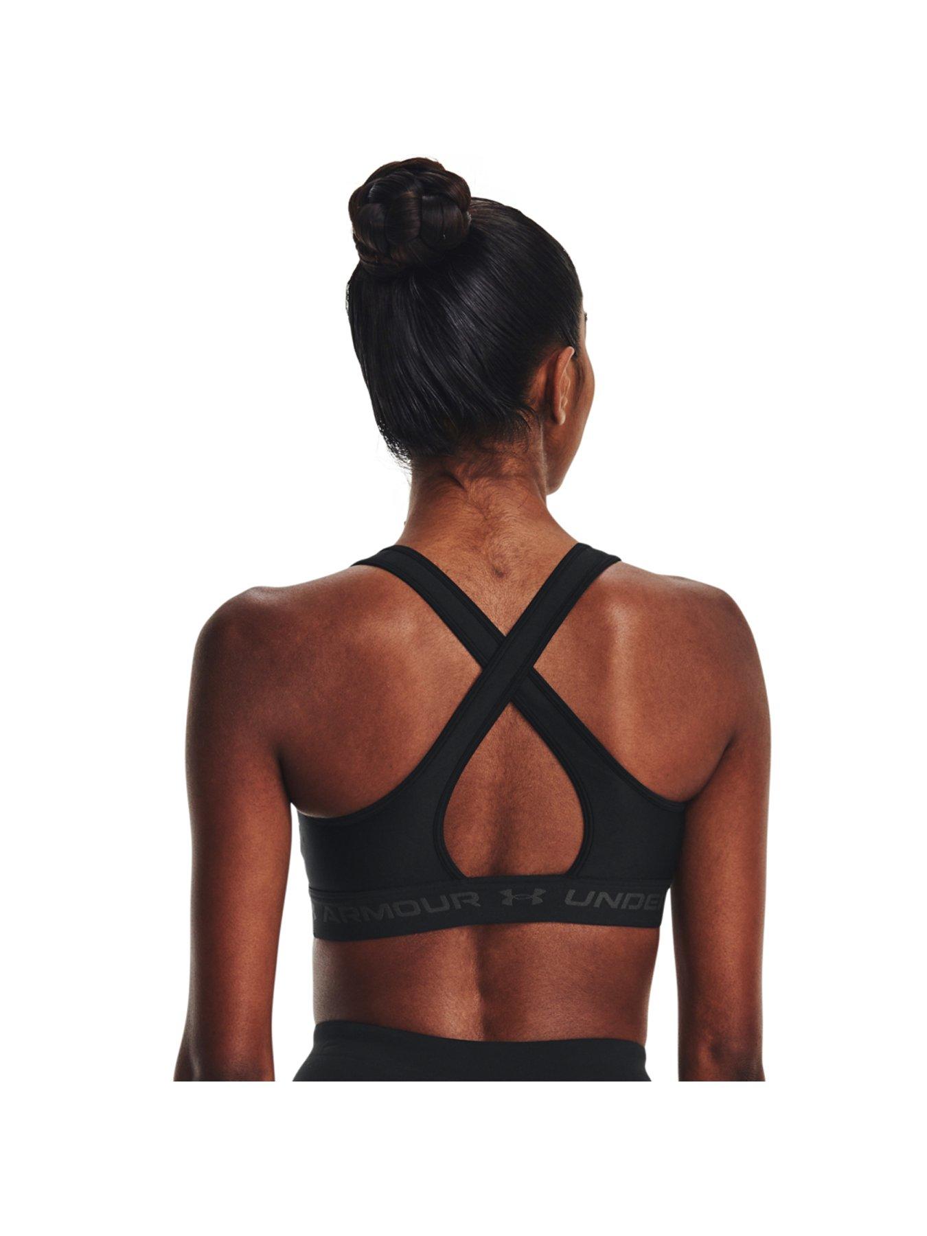 under-armour-womens-training-crossback-mid-support-sports-bra--blackstillFront