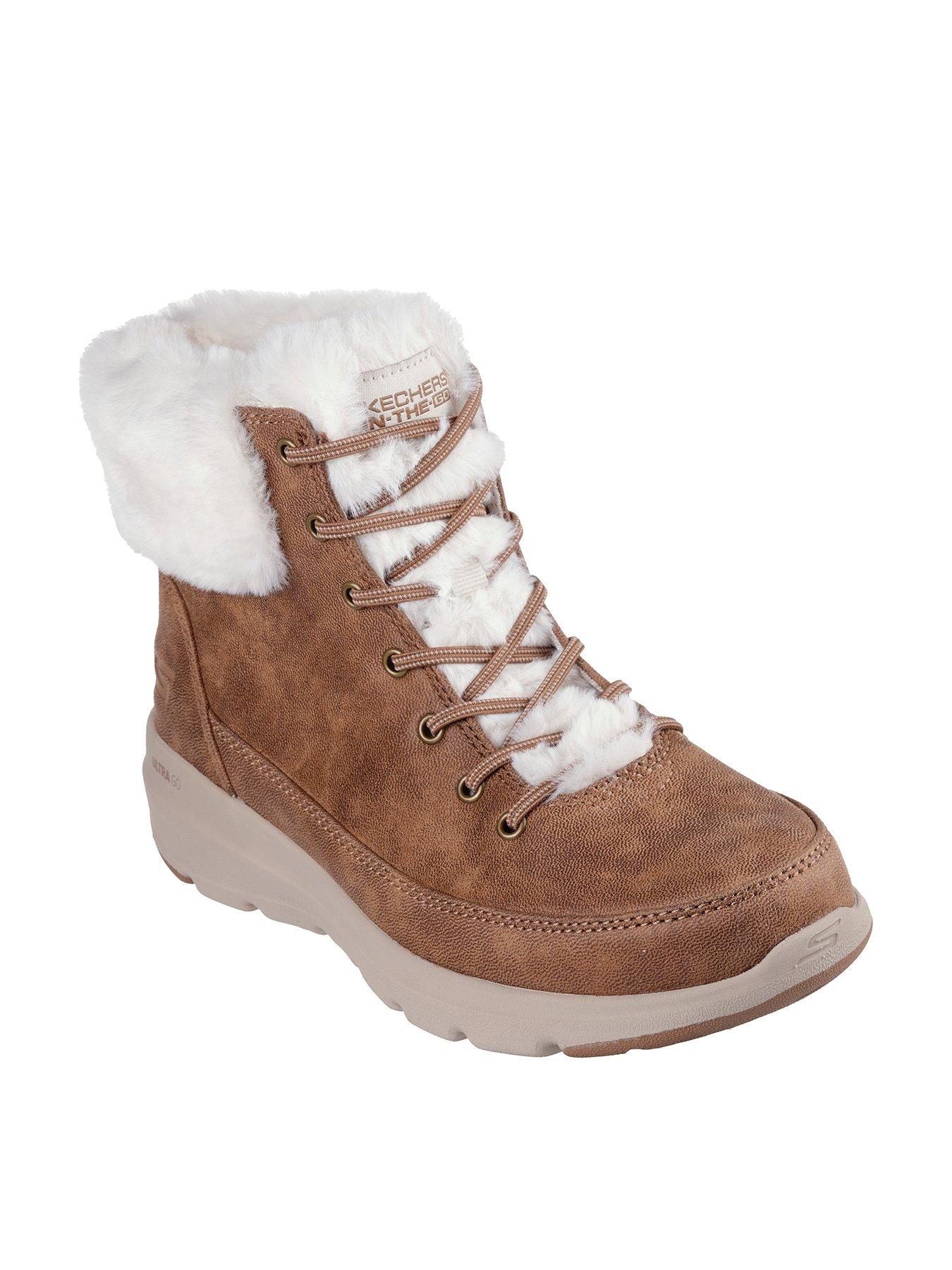 skechers-perform-textile-bungee-boot-chestnut-brownstillFront