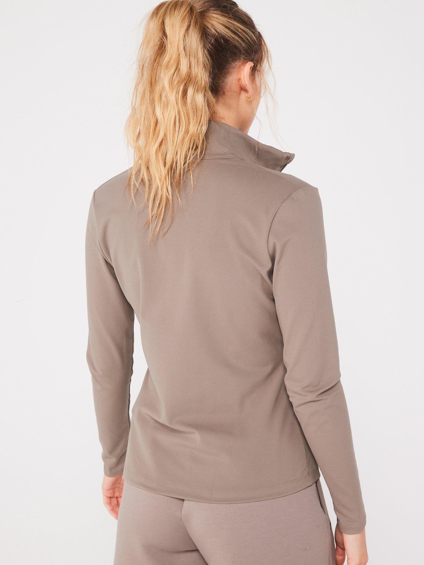 under-armour-womens-training-motion-jacket--khakistillFront