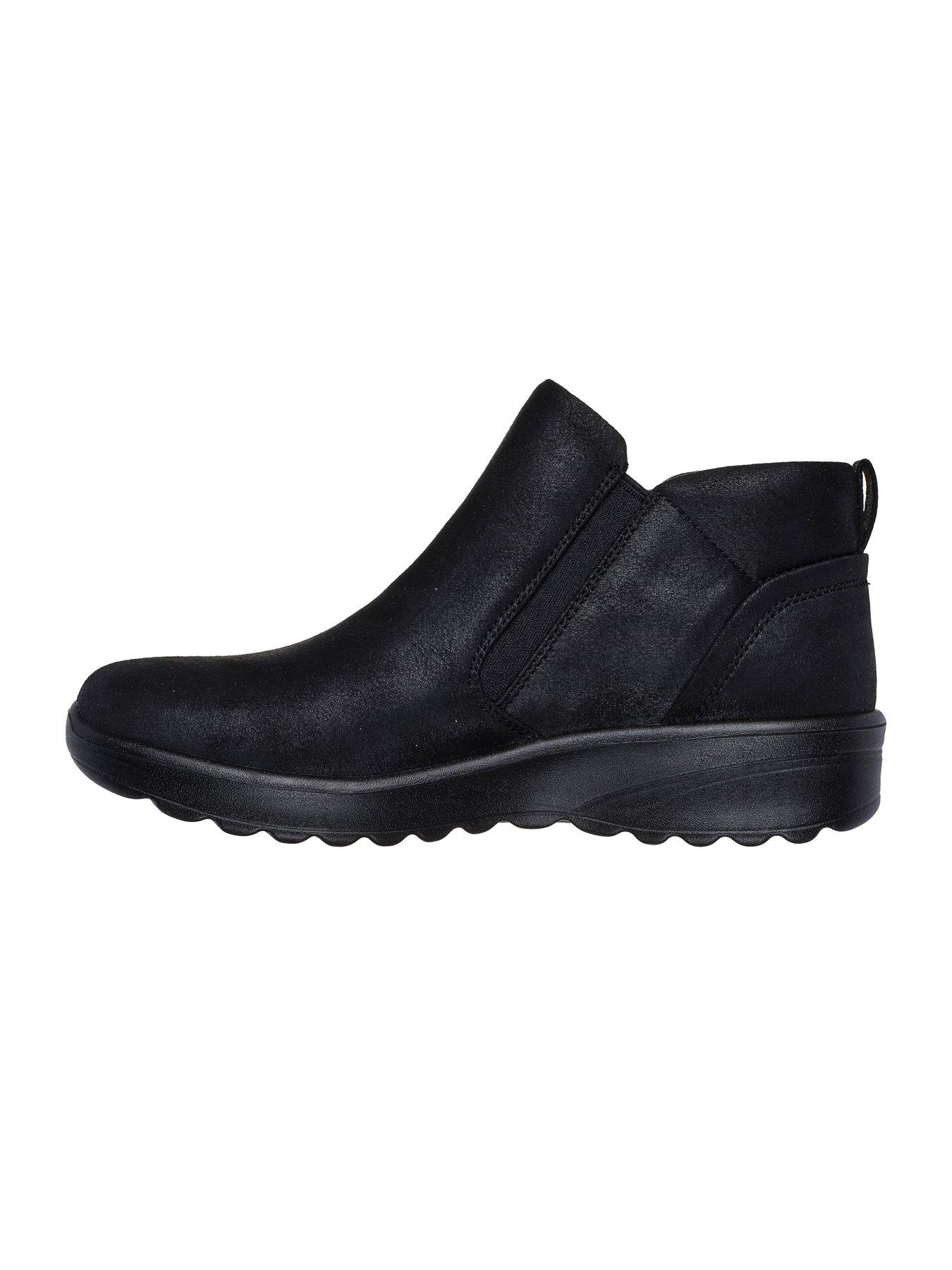 Skechers Lovely Vibe Side Zip Boots Black Very Ireland