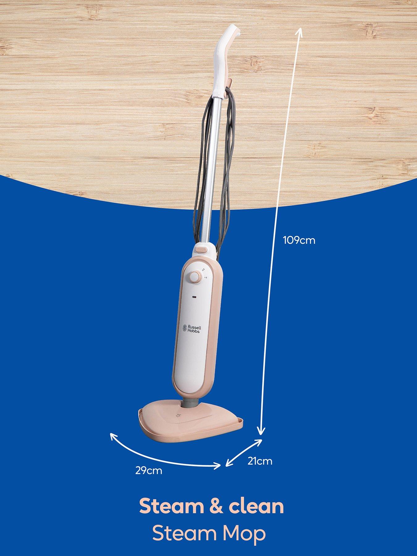 Image 2 of 6 of Russell Hobbs Steam &amp; Clean Steam Mop - Blush And White
