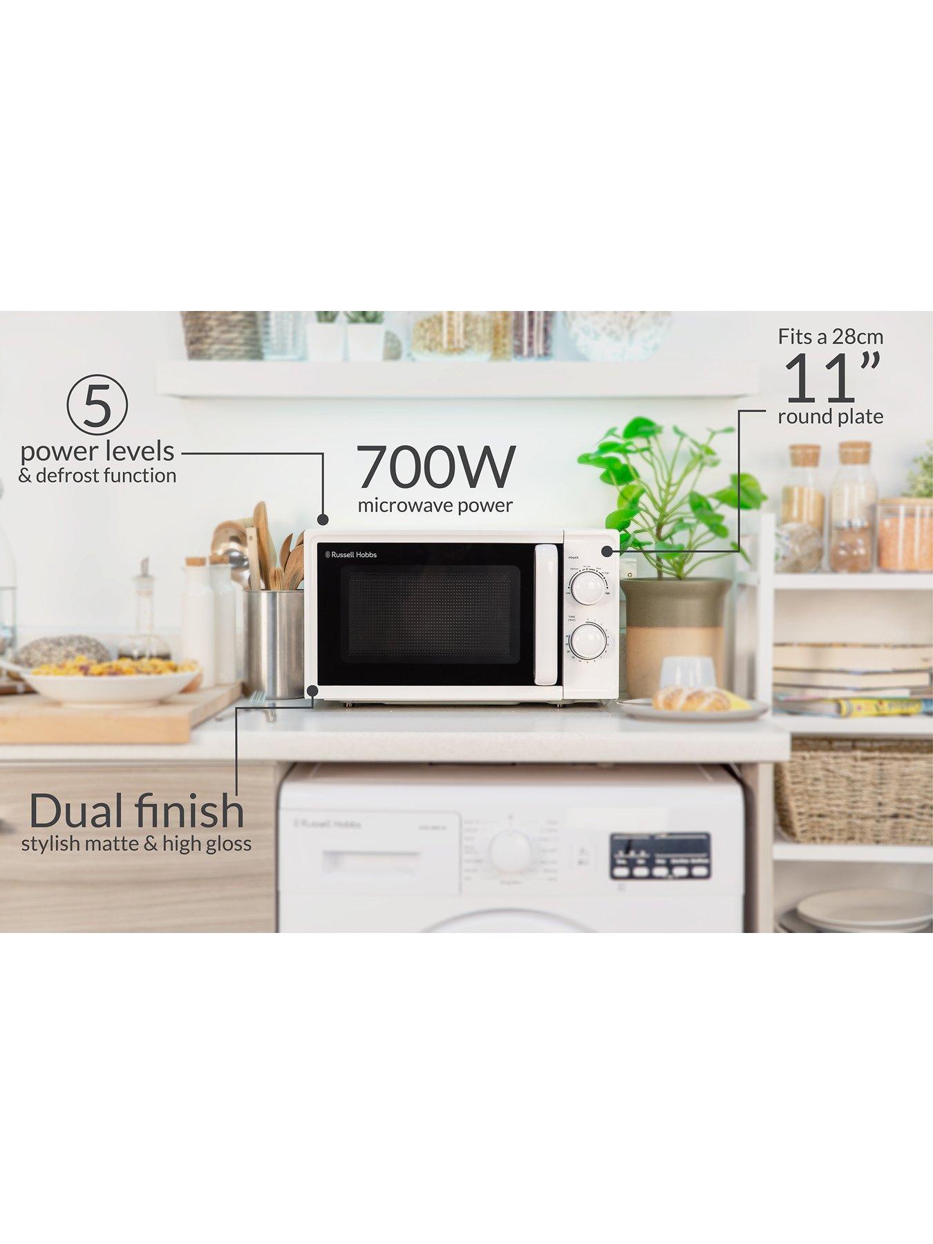 Image 3 of 7 of Russell Hobbs Textures 17L White Microwave