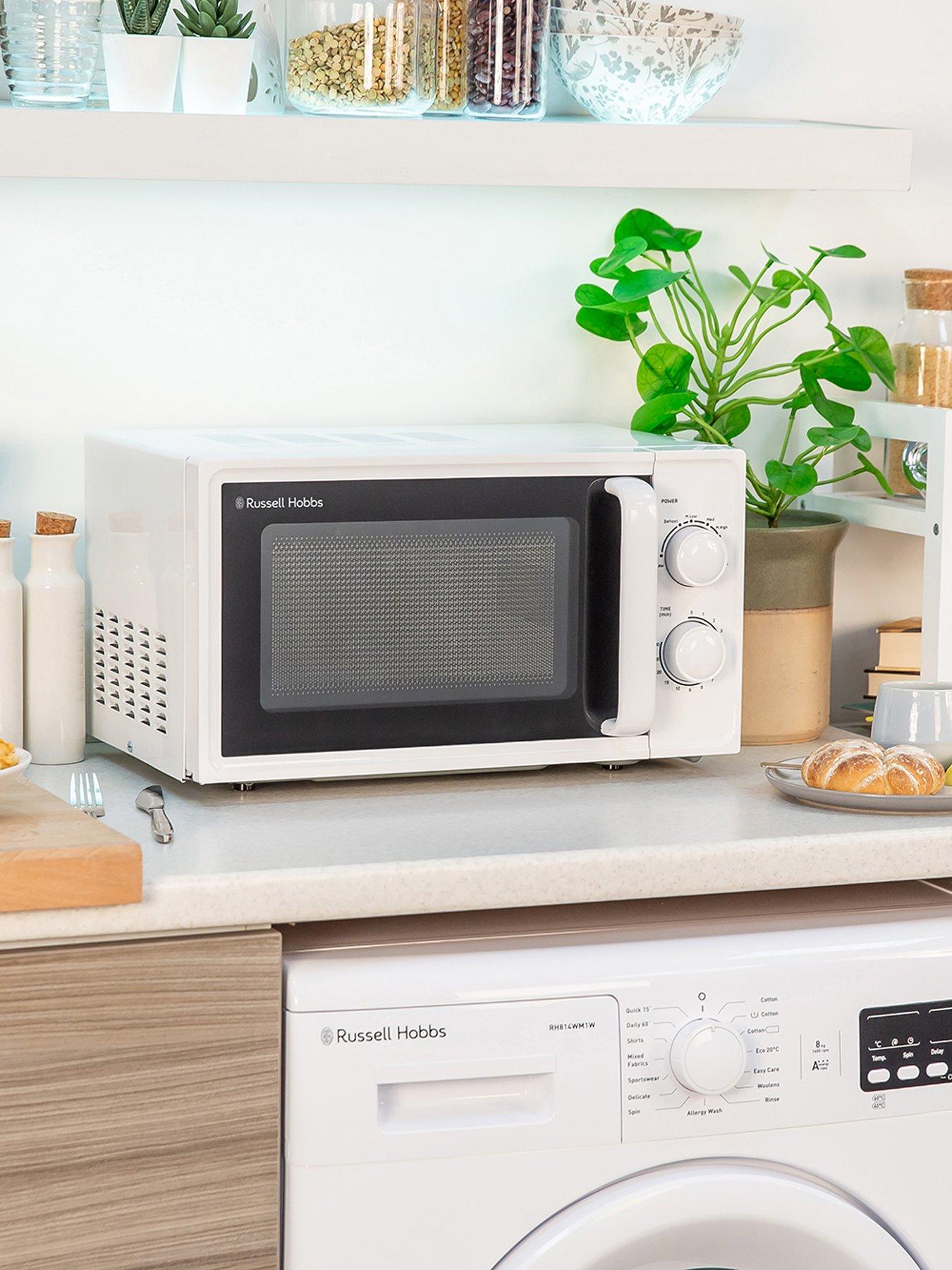 Image 6 of 7 of Russell Hobbs Textures 17L White Microwave