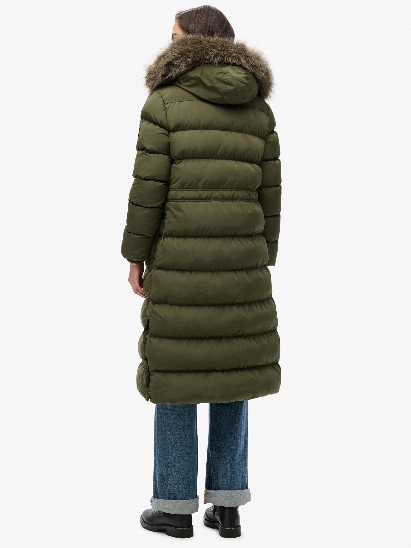 superdry-everest-faux-fur-longline-jacket-greenstillFront