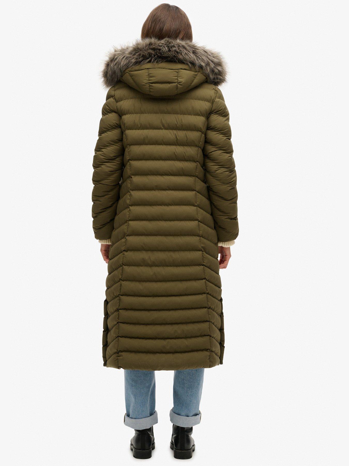 superdry-fuji-faux-fur-hooded-longline-coat-greenstillFront