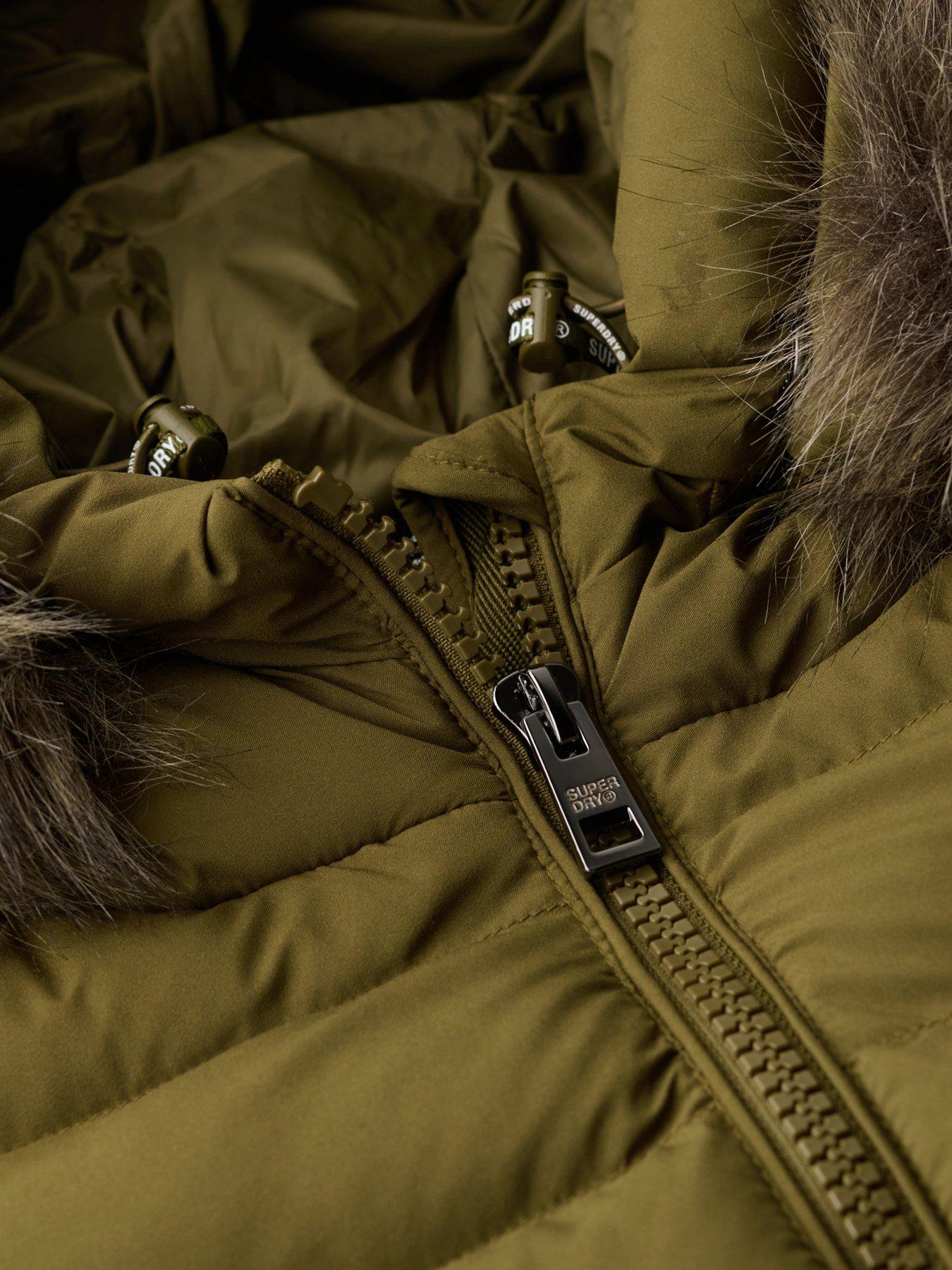 superdry-fuji-faux-fur-hooded-longline-coat-greendetail