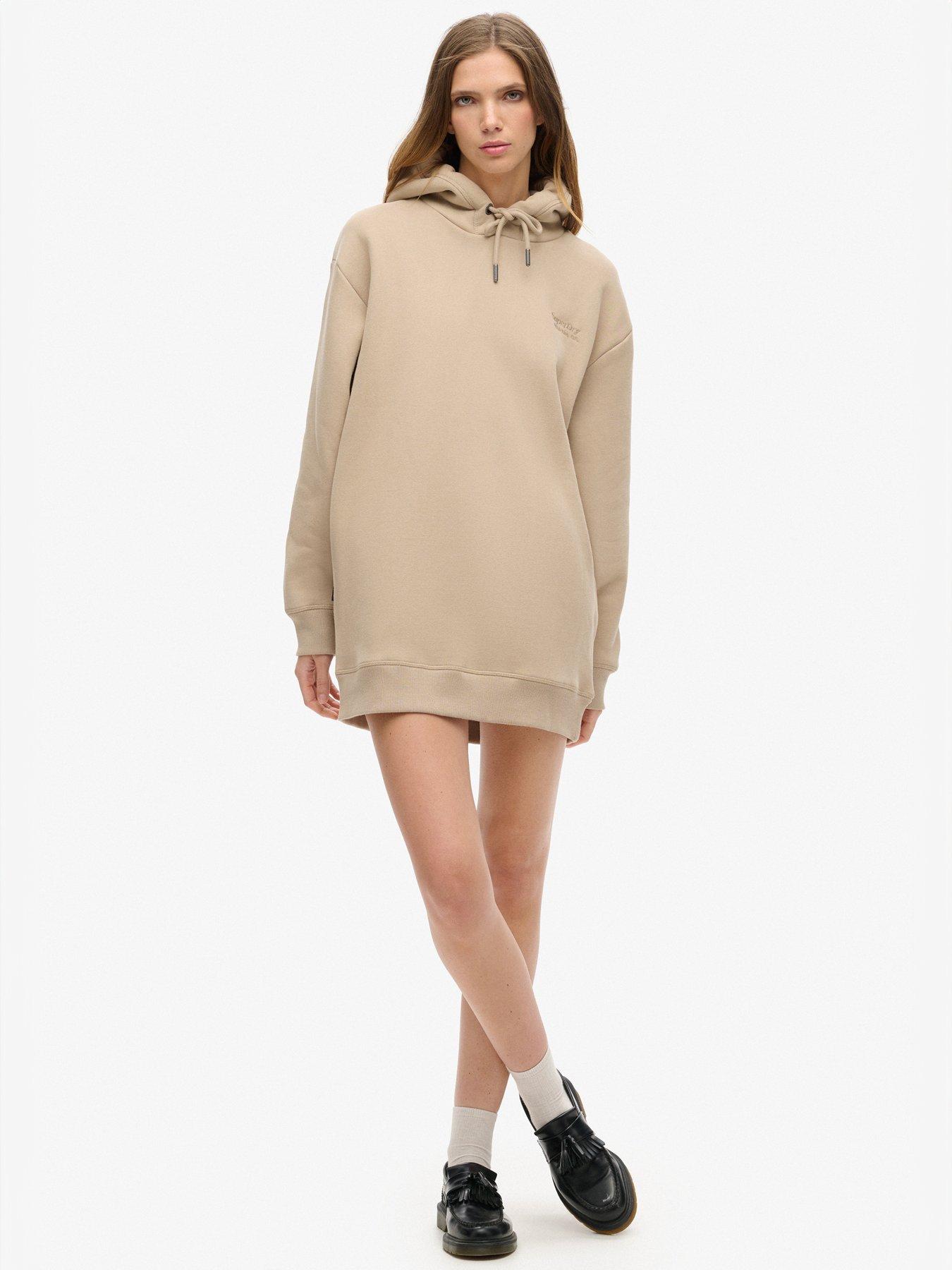 superdry-essential-hoodie-dress-beigeback