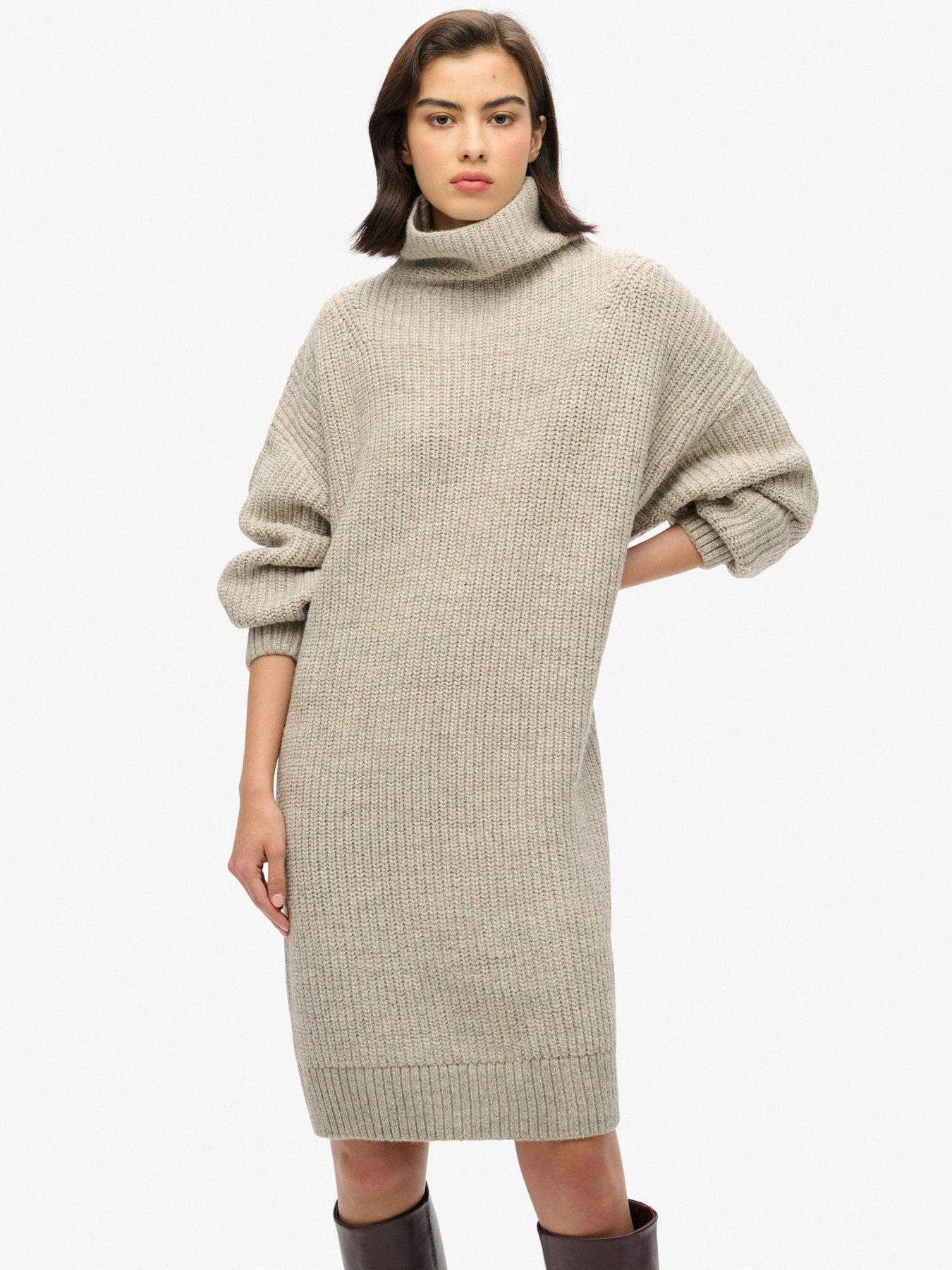 superdry-chunky-rib-knit-jumper-dress-grey