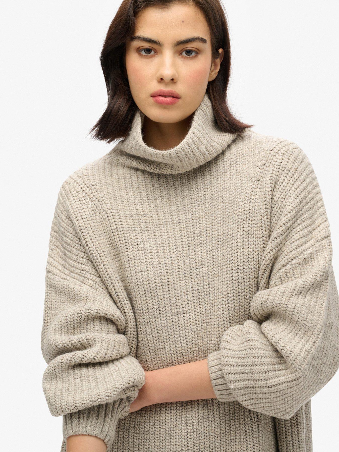 superdry-chunky-rib-knit-jumper-dress-greyoutfit