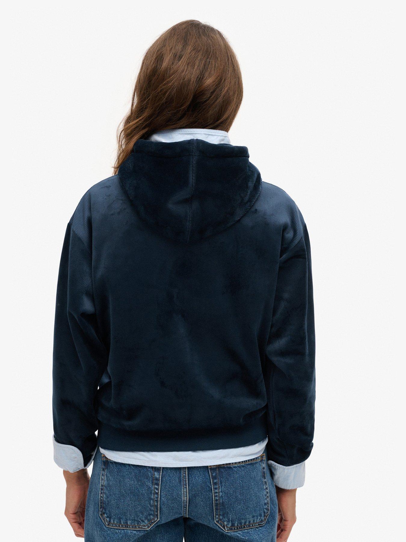 superdry-country-club-velour-loose-hoodie-navystillFront