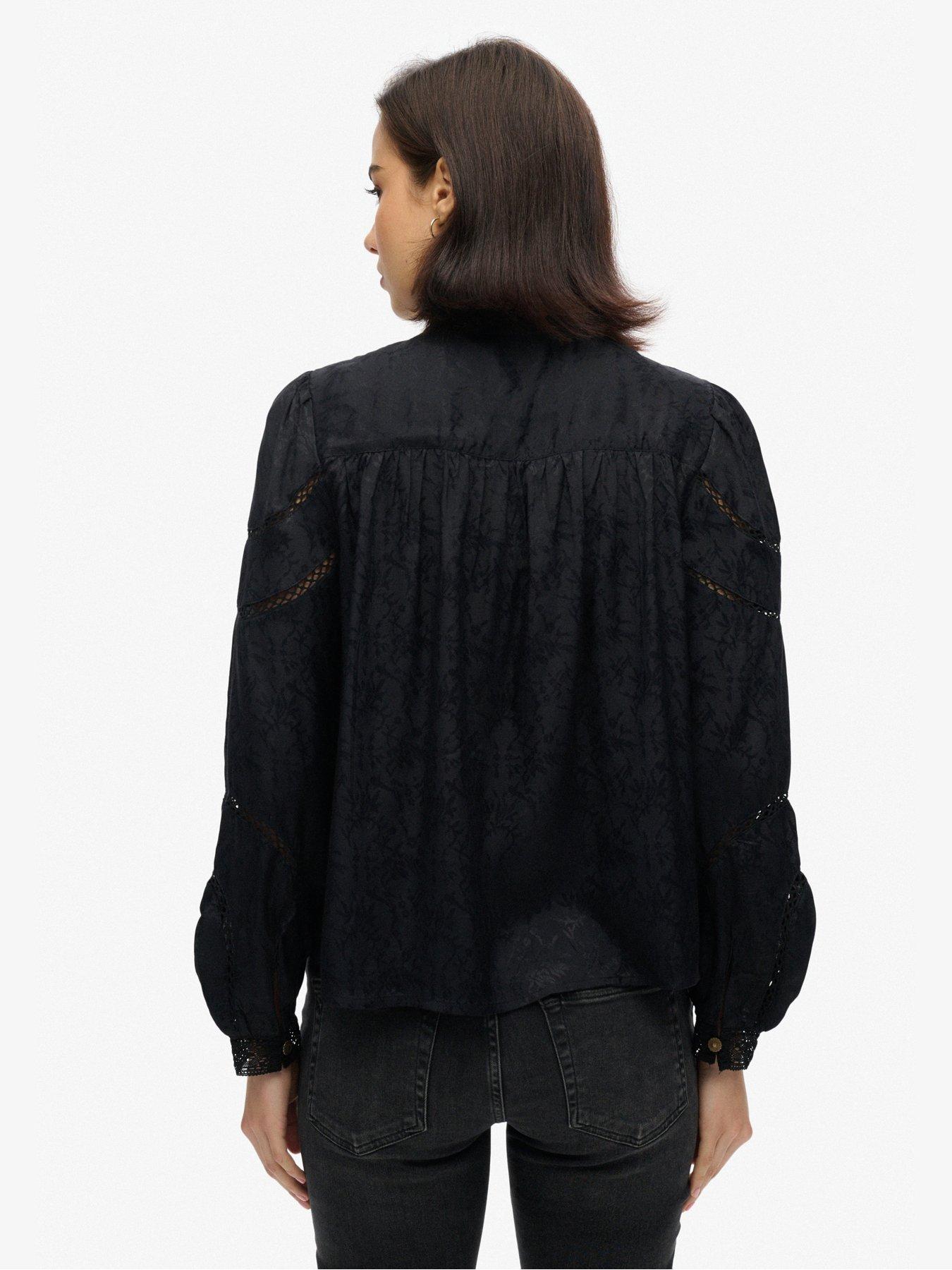 superdry-woven-lace-blouse-blackstillFront