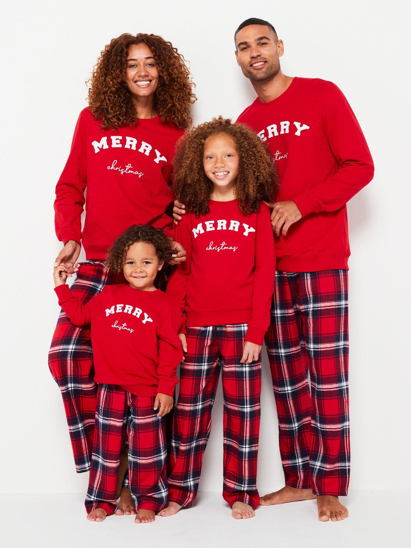 very-man-mens-family-nightwear-christmas-pj-sweat-slogan-top-amp-woven-check-bottoms-red