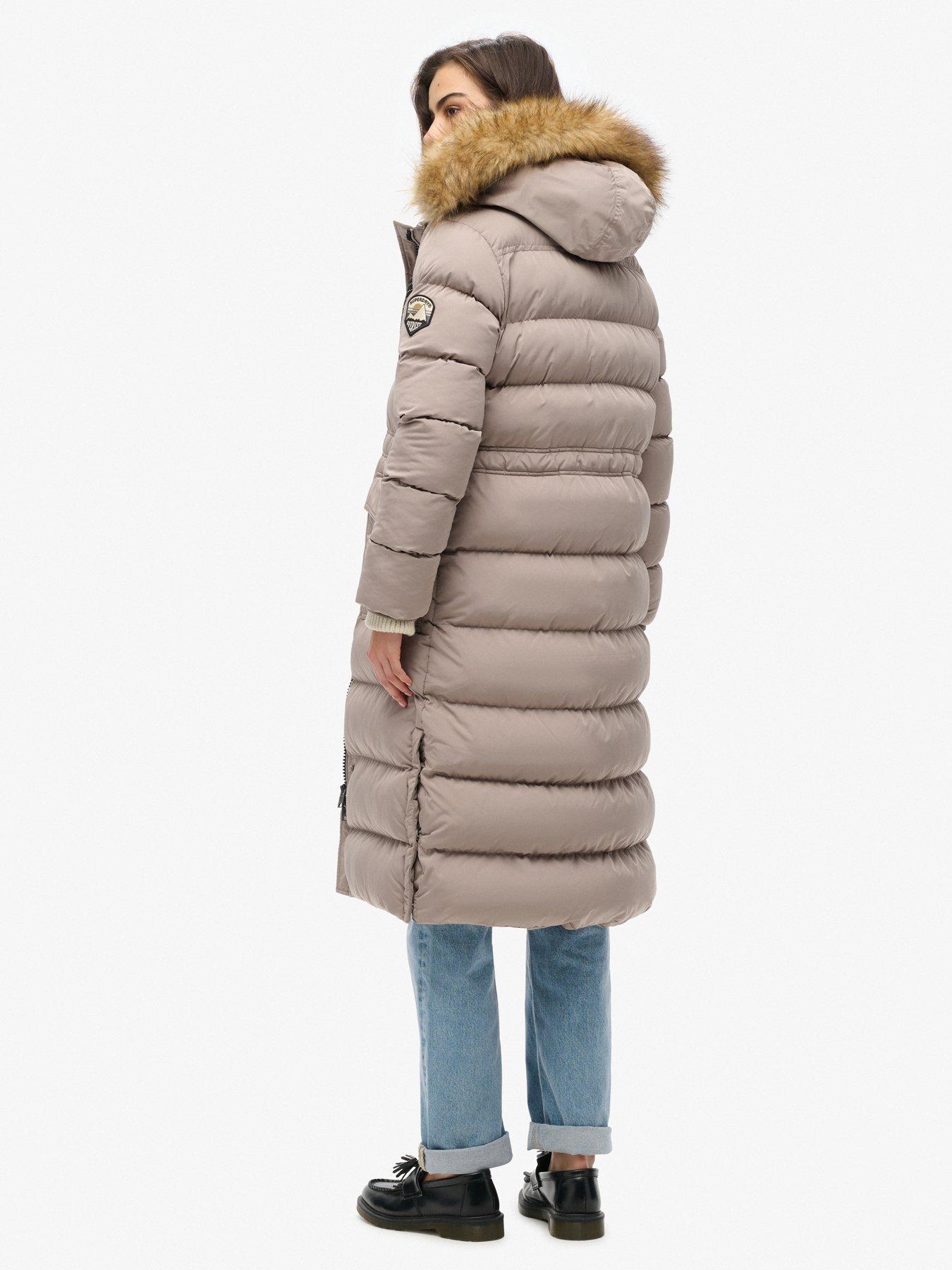 superdry-everest-faux-fur-longline-jacket-beigestillFront